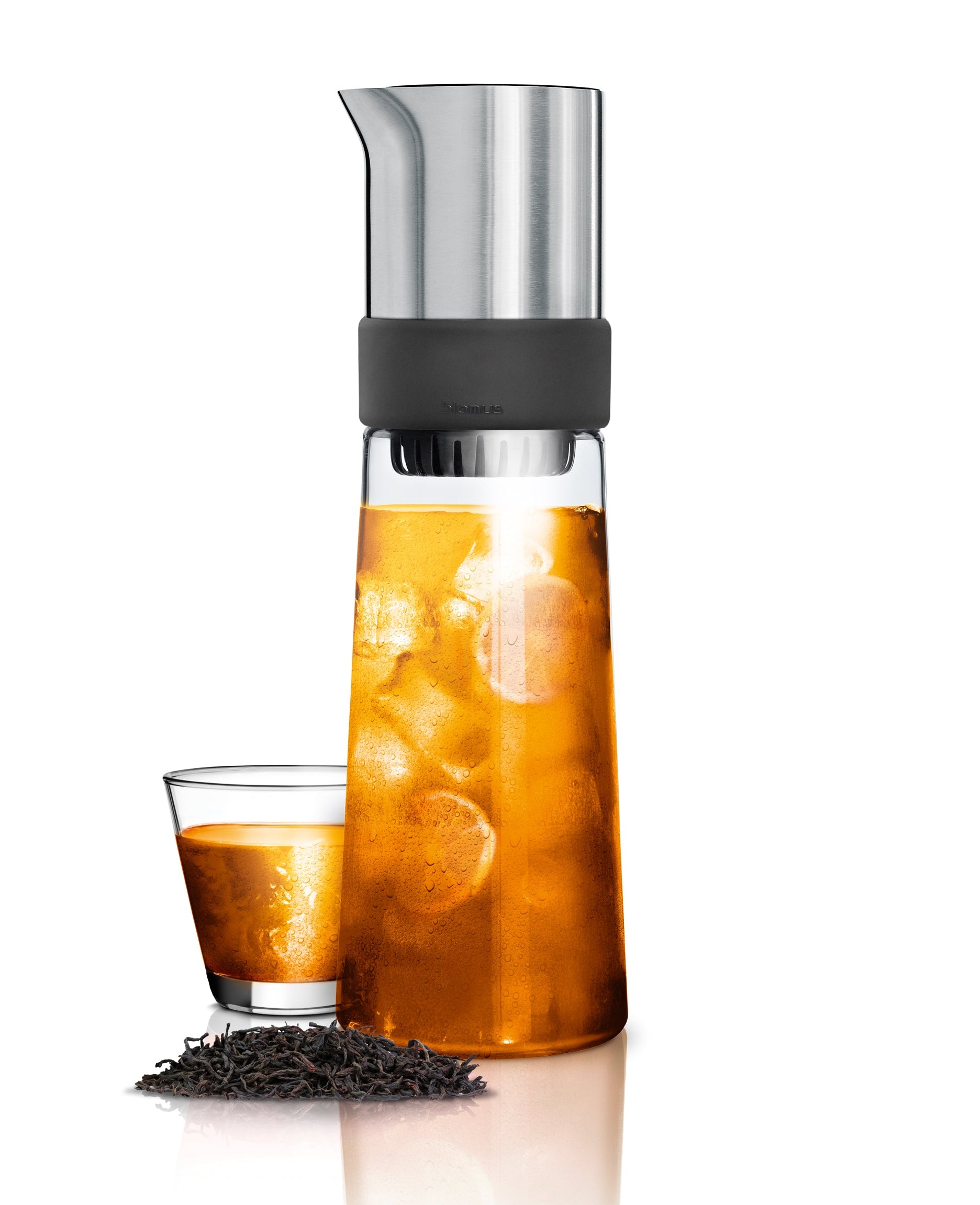 blomus TEA JAY Iced Tea Maker – Glass & Stainless Steel Cold Brew Tea Maker & Server with Integrated Filter for Entertaining