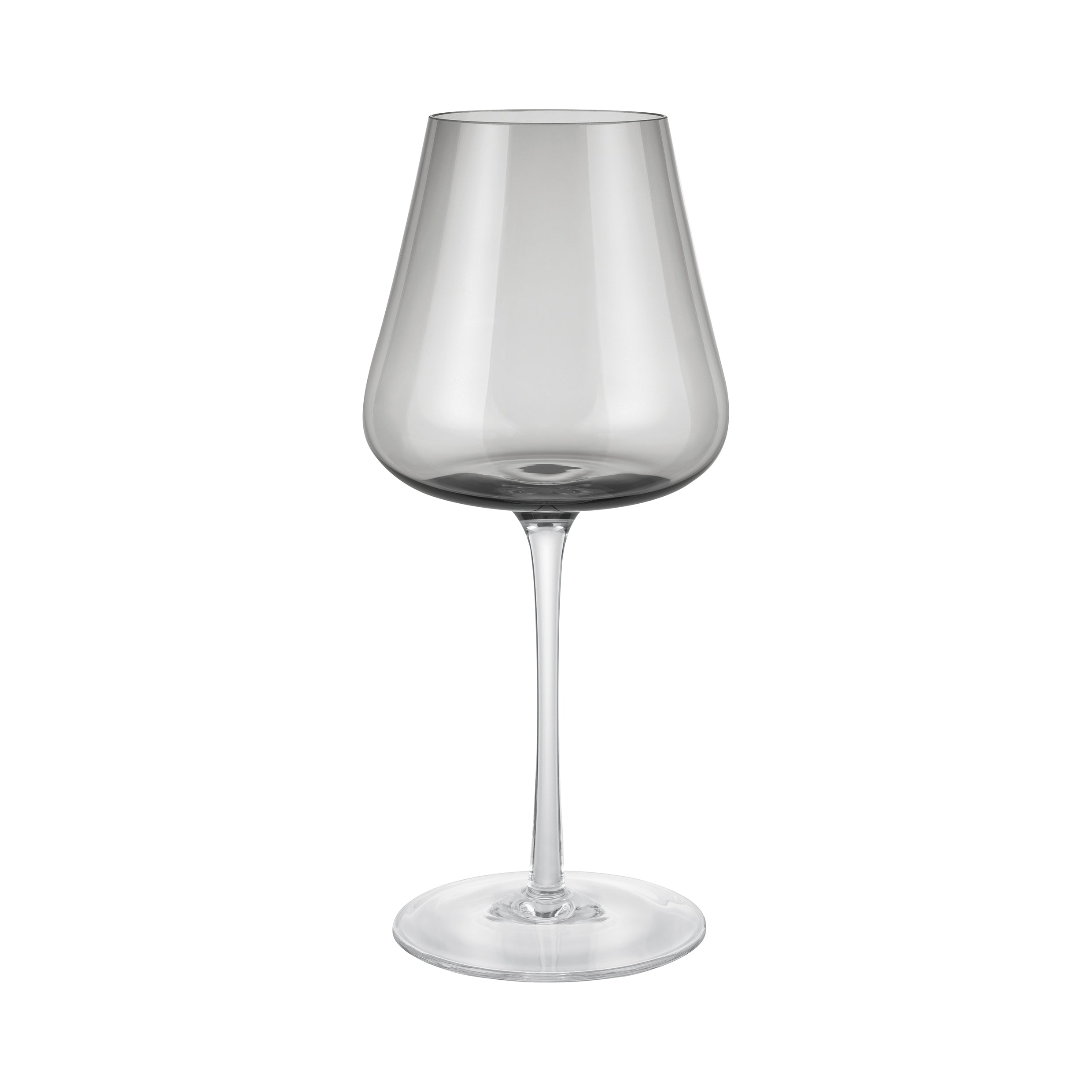 blomus BELO Hand Blown White Wine and Spritz Glass - Colored Tapered Tulip Shape Stemware - 2 pieces
