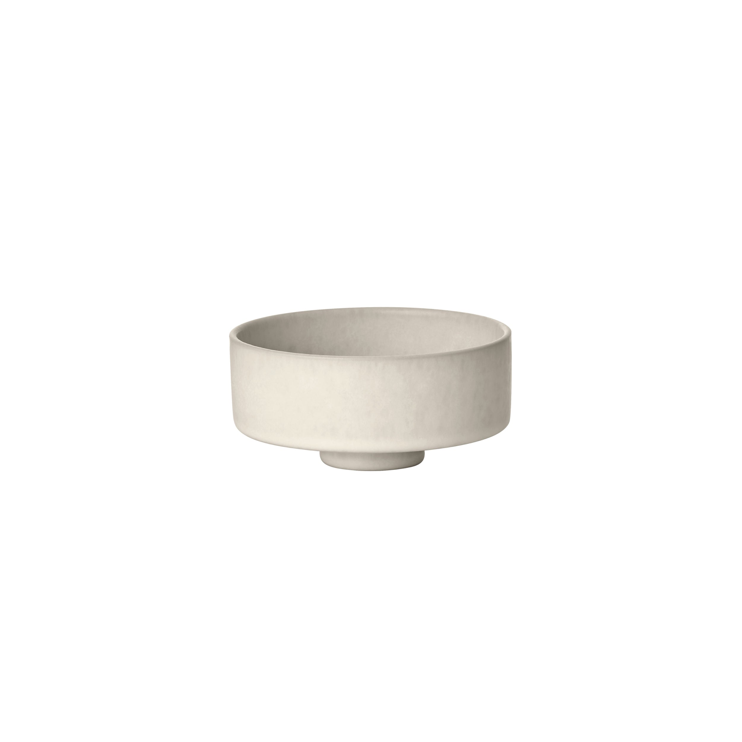 White ceramic bowl on a white background