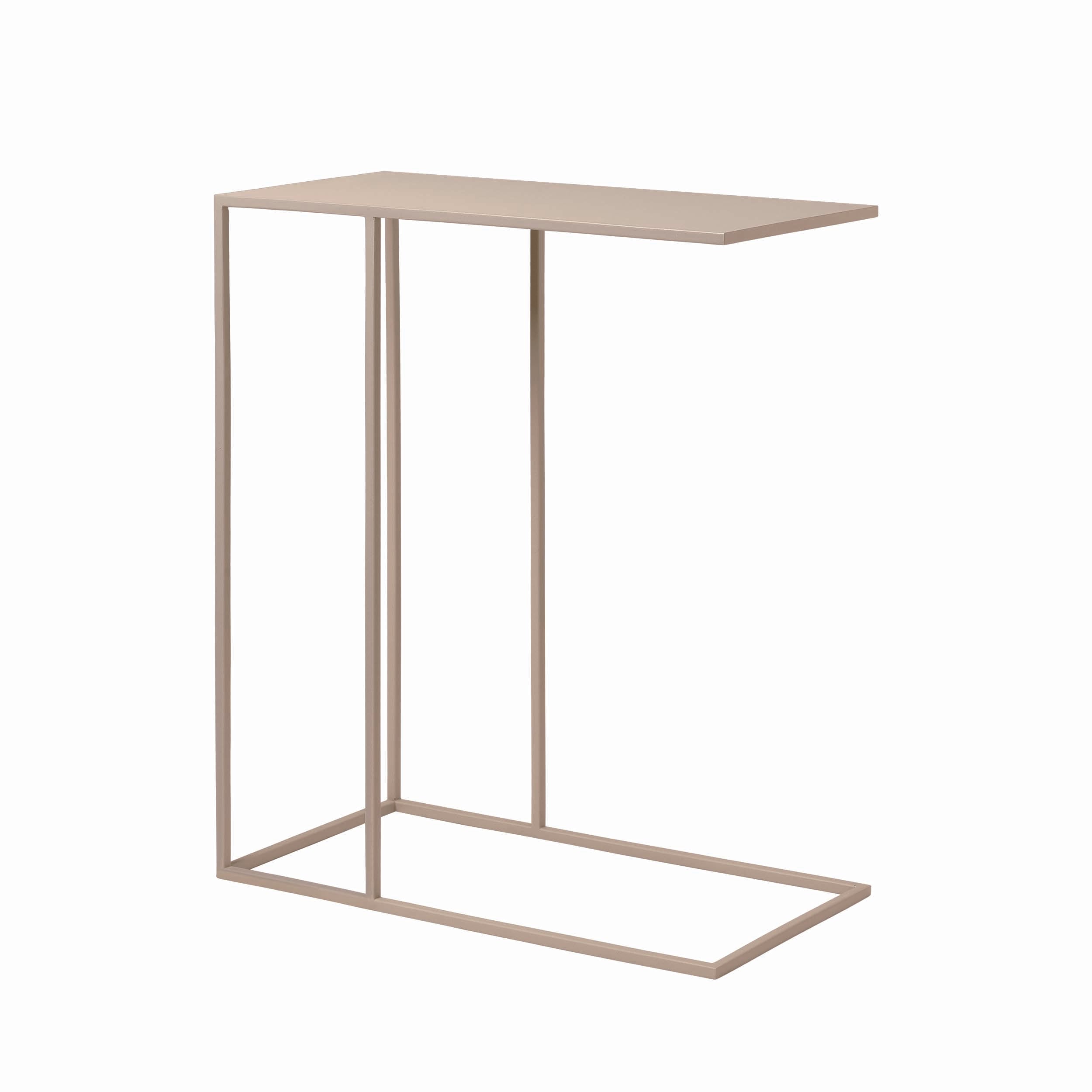 blomus FERA Modern Steel C-Table Slide-Under Sofa Geometric Industrial Style