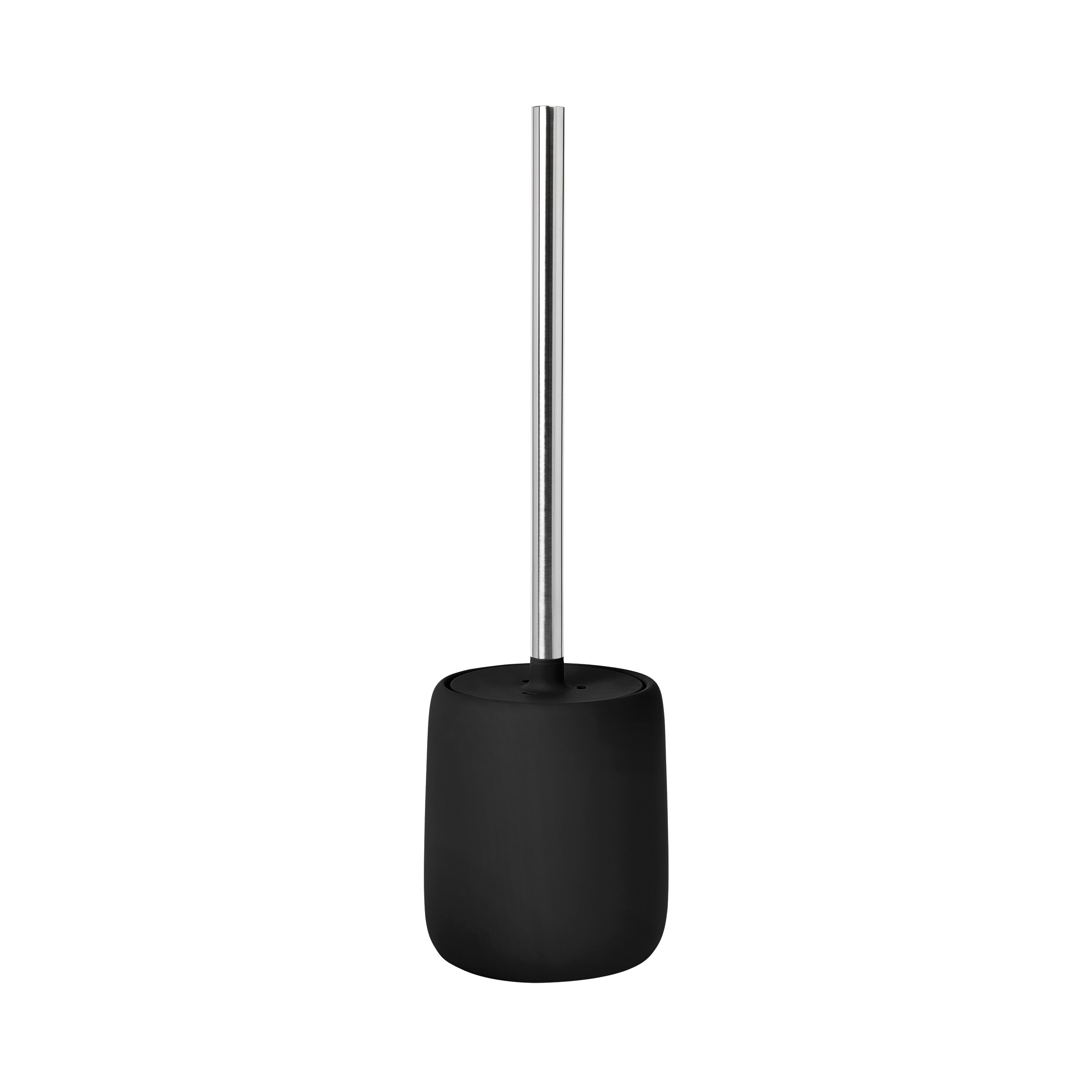 blomus SONO Toilet Brush with Decorative Holder - Ceramic Soft Touch with Stainless Handle - Modern Design