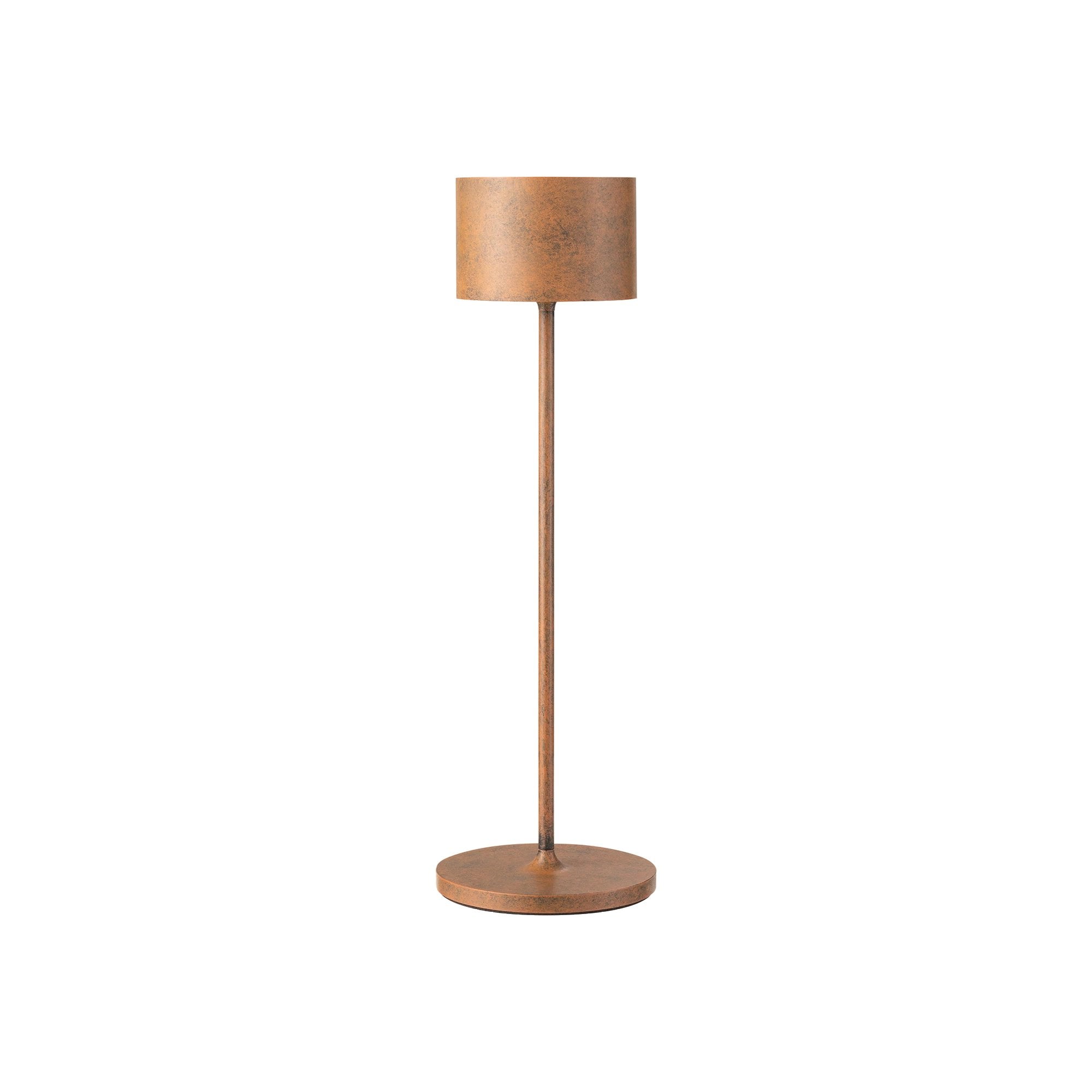 blomus FAROL Metallic Rechargeable LED Indoor or Outdoor Table Lamp - Dimmable - Varying Light Colors