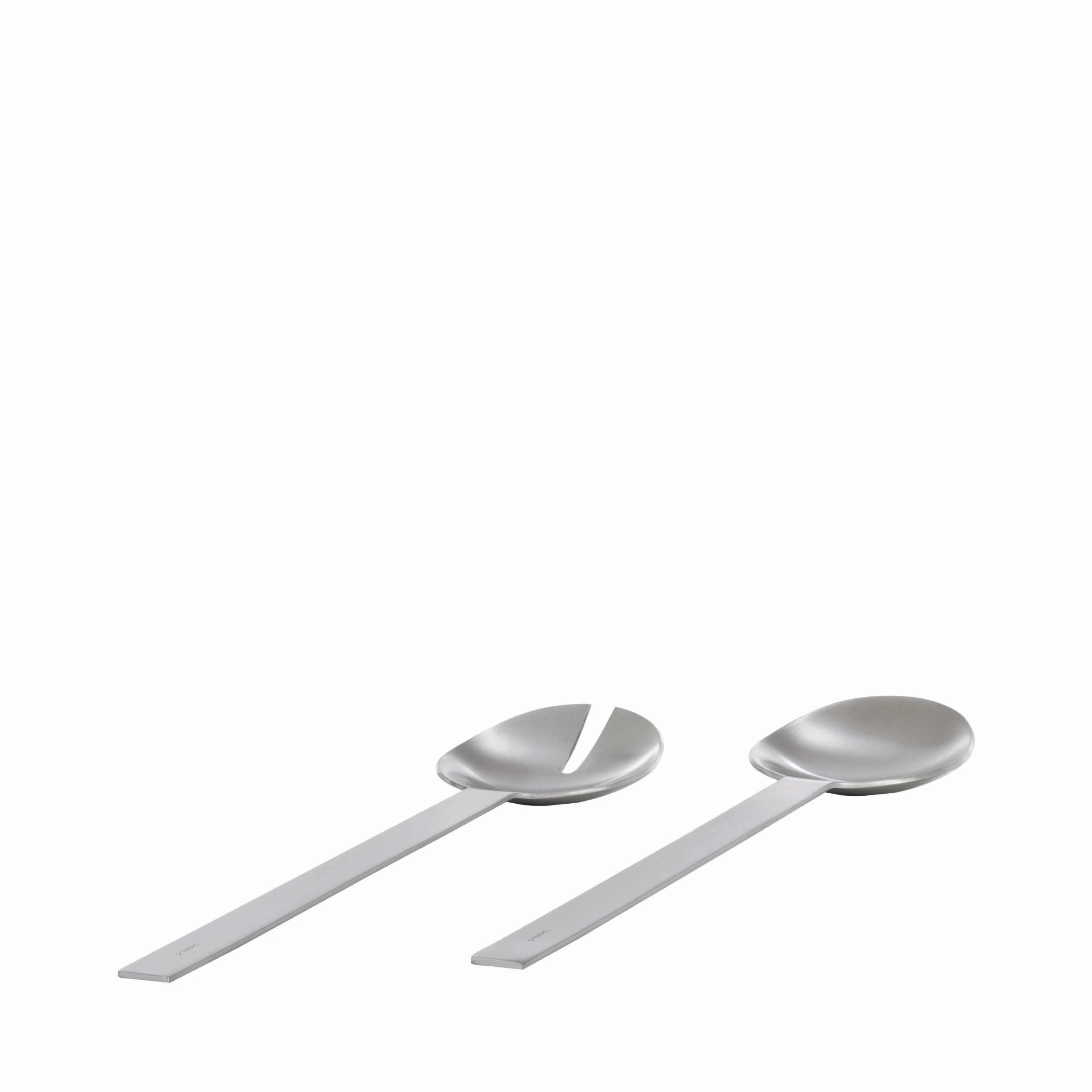 blomus EASY Salad Server Set – Brushed Stainless Steel Salad Serving Utensils for Modern Dining & Entertaining