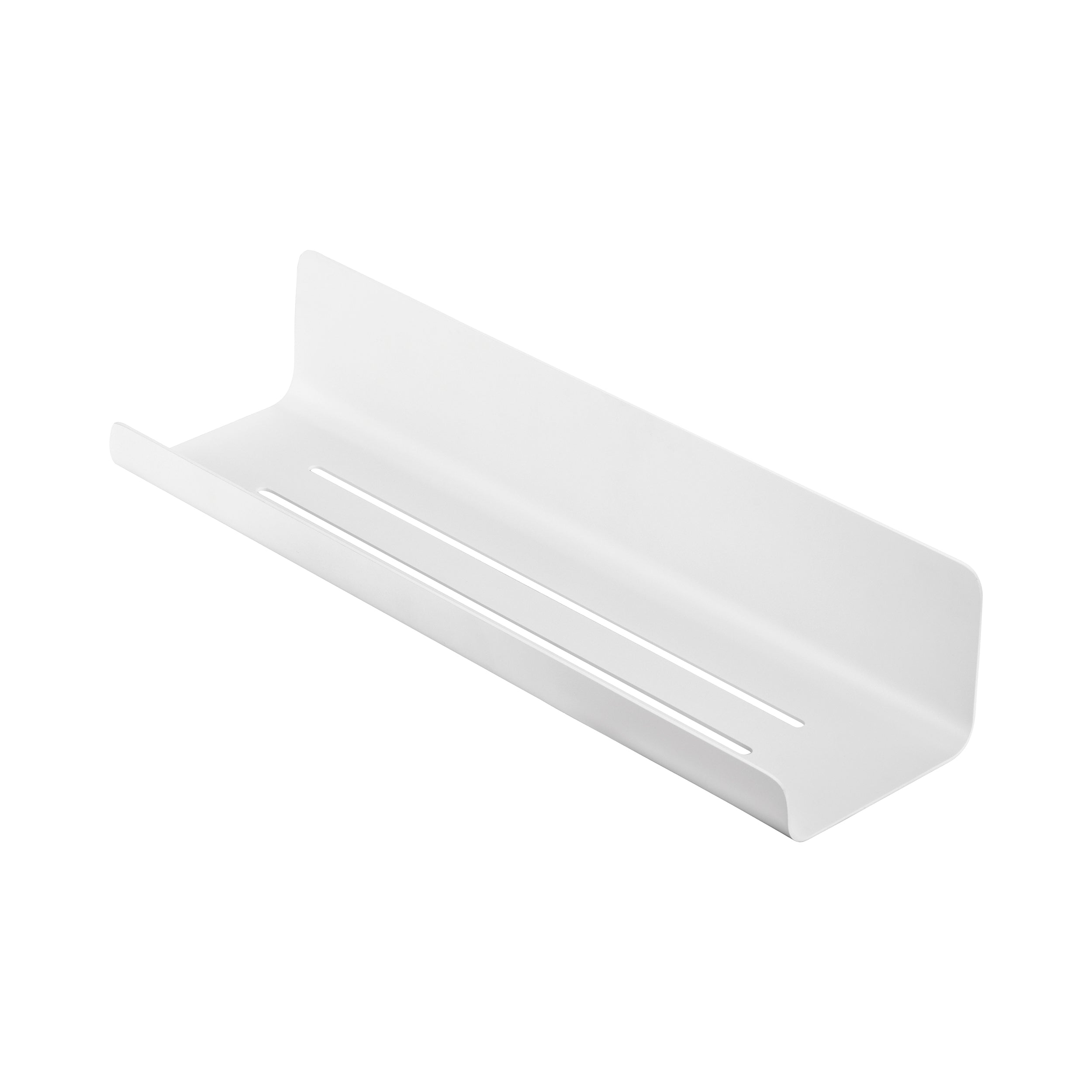 blomus MODO White Ti-Coated Stainless Steel Shower Shelf - Industrial Modern Décor