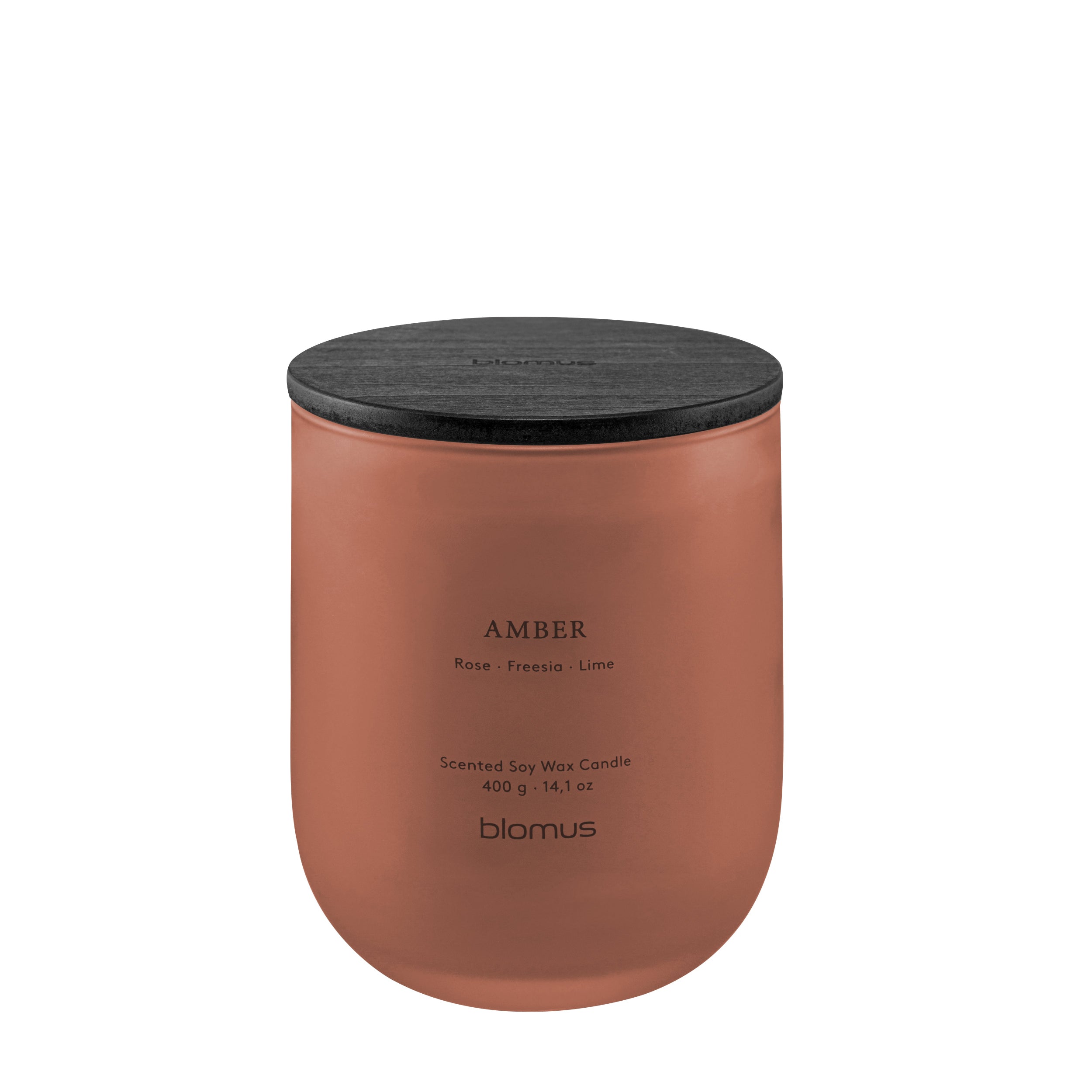 69294 Amber Scented Candle on White Background