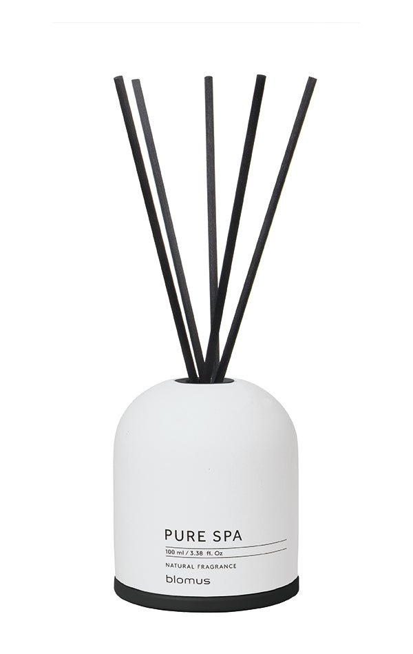 blomus FRAGA Scented Reed Diffuser Set with Colored Concrete Container - Natural Oil Fragrance