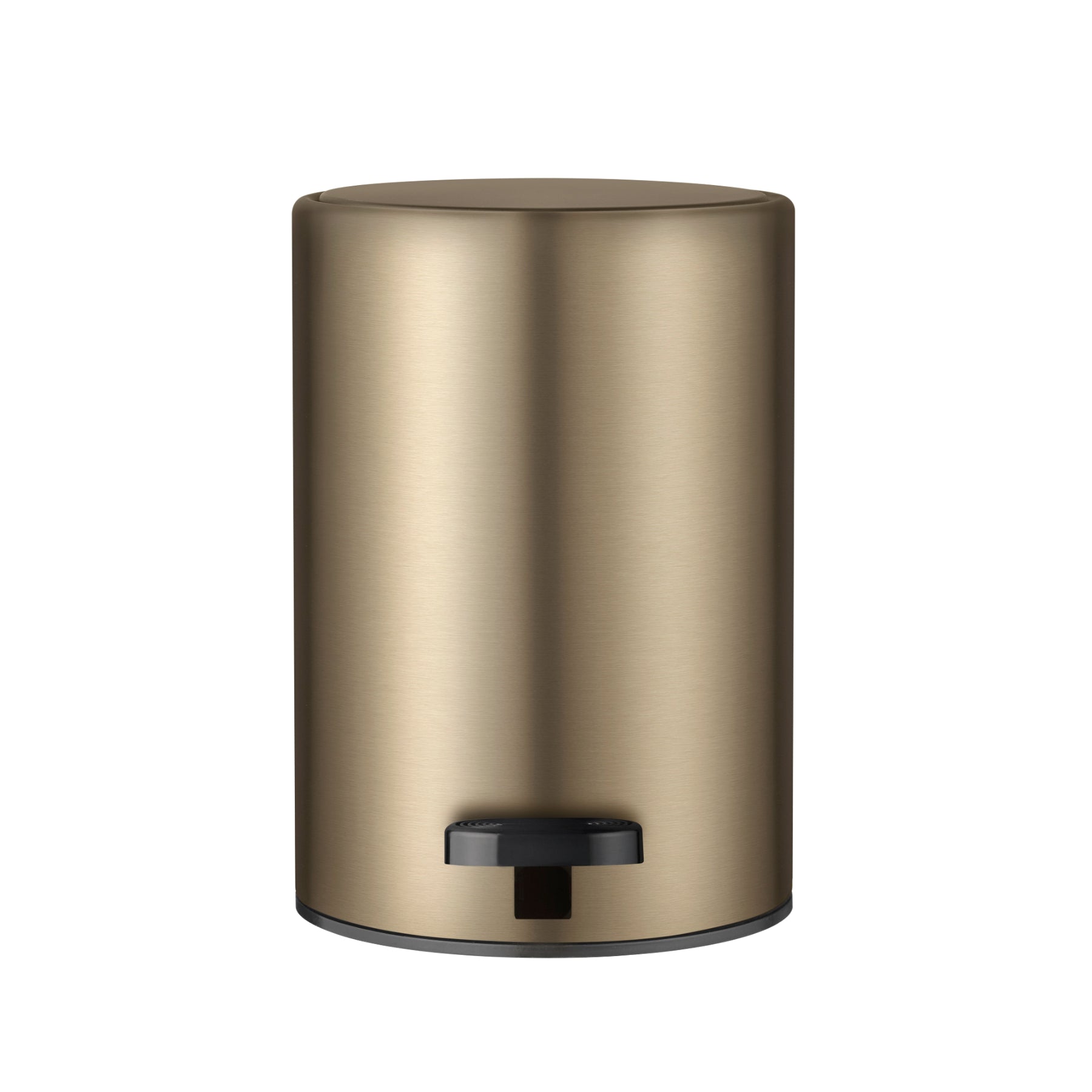 blomus MODO Bathroom Metallic Stainless Steel Soft-Close Step Trash Can – 0.8 Gallon Wastebasket