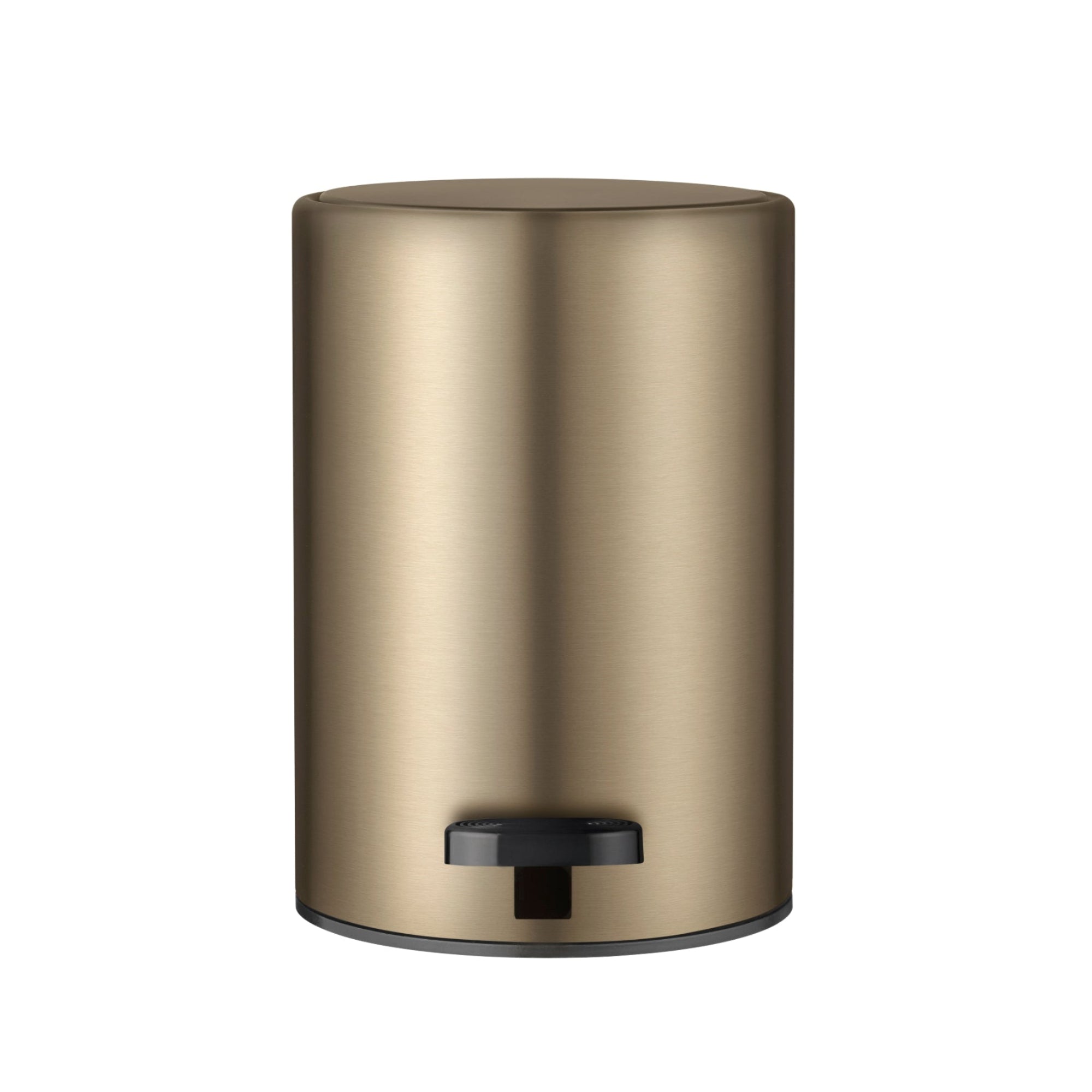 blomus MODO Bathroom Metallic Stainless Steel Soft-Close Step Trash Can – 0.8 Gallon Wastebasket