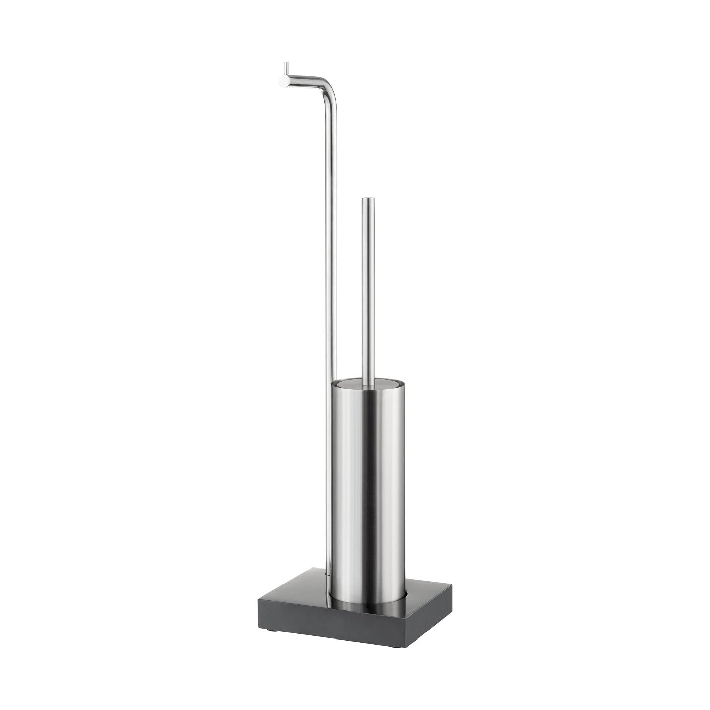blomus MODO Freestanding Toilet Paper Holder with Toilet Brush and Holder - Stainless Steel
