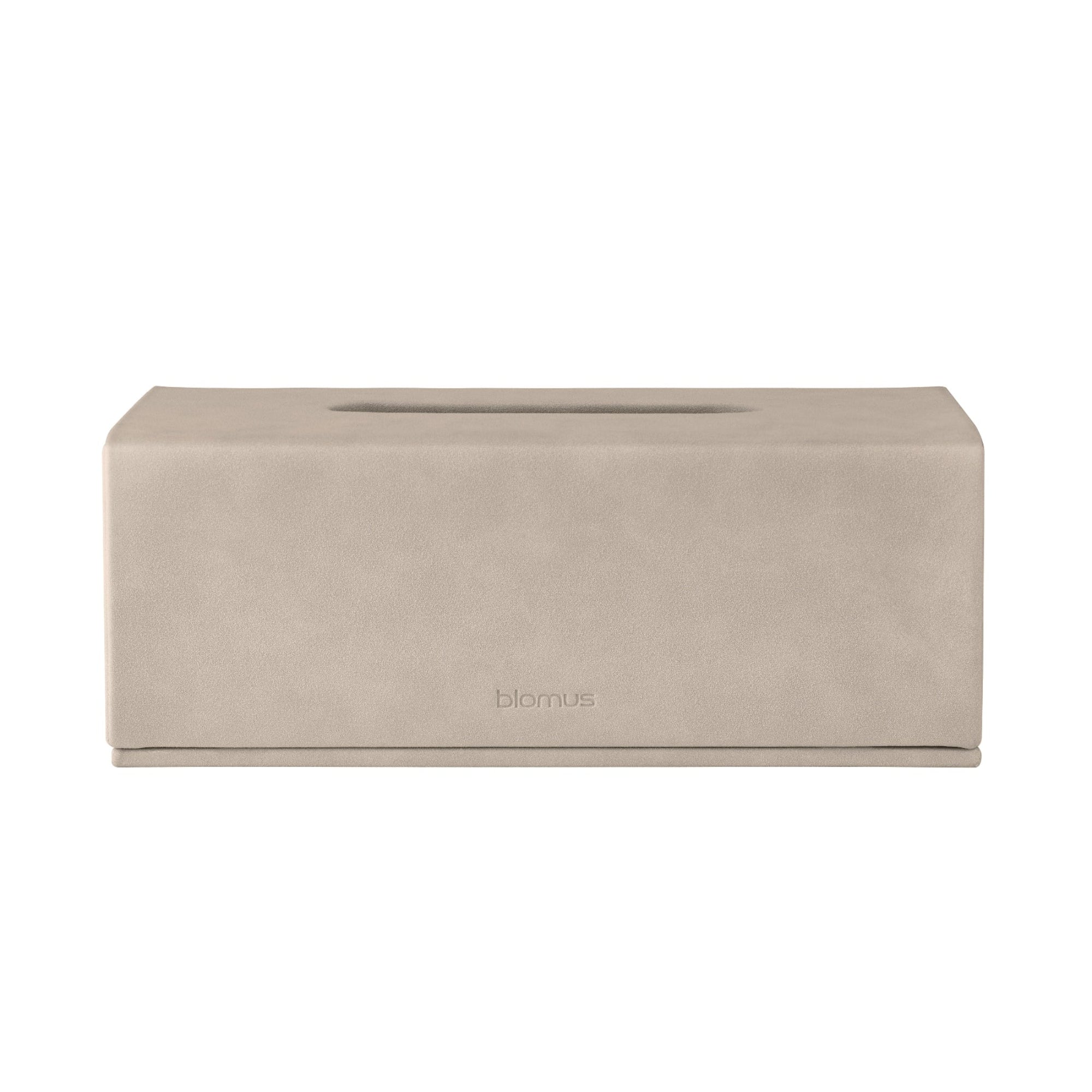 blomus SAHLA Faux Suede Luxury Decorative Facial Tissue Cover for Bathroom, Dressing Room or Office