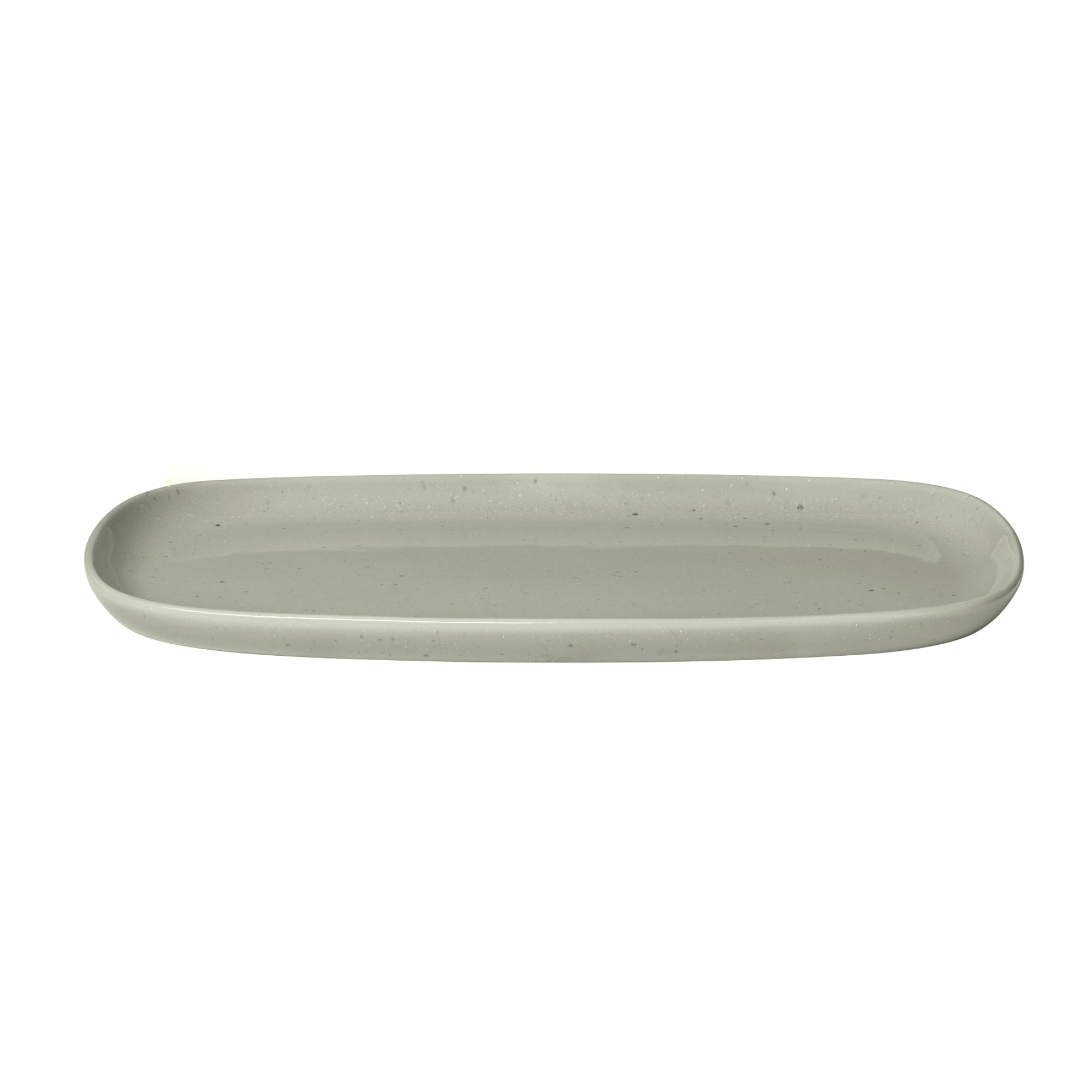 blomus VAHLO Stoneware Squared Plates - Minimalist Modern Rounded Edge Serving Platter