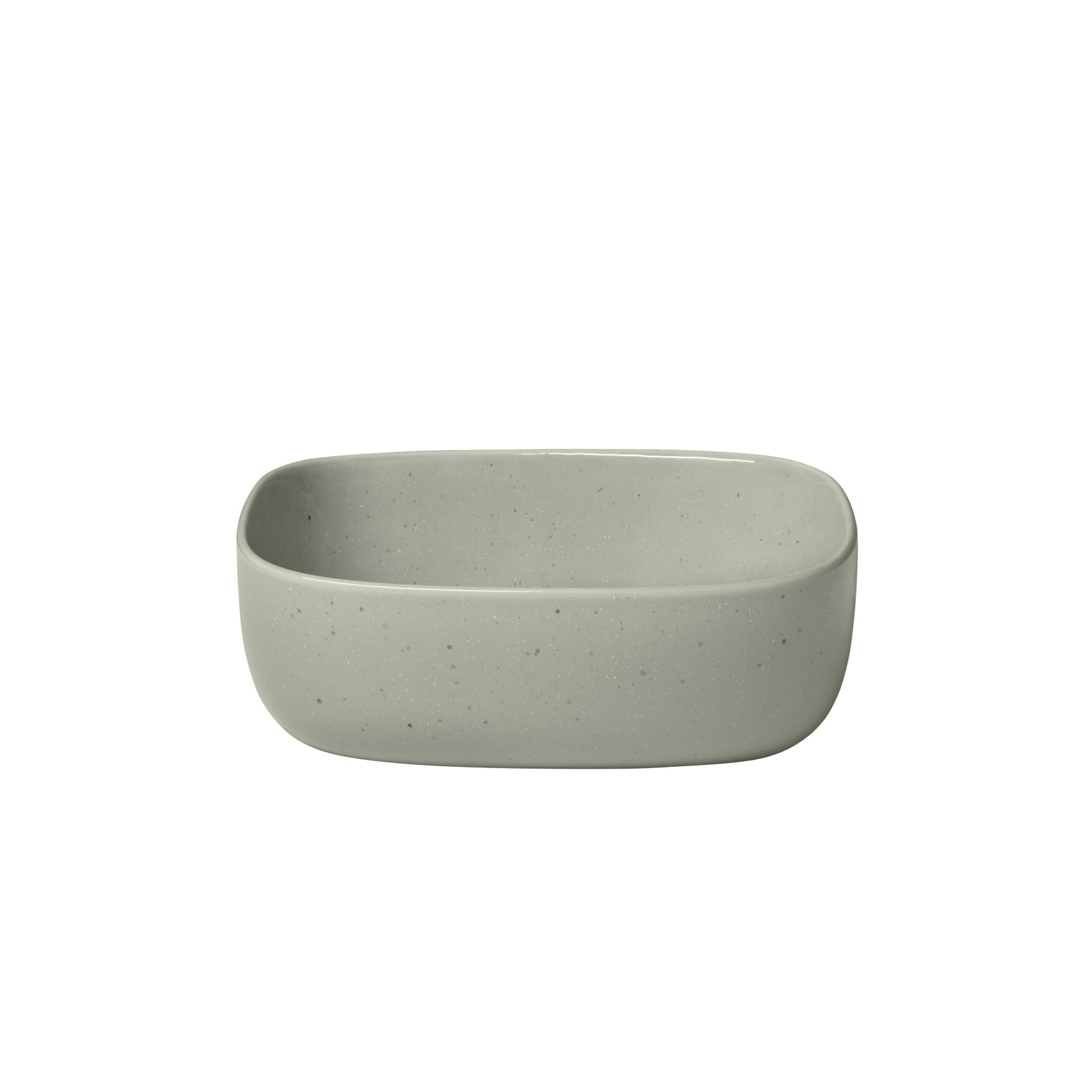 blomus VAHLO Stoneware Squared Shallow Serving Bowl - Minimalist Modern Rounded Edge Serving Bowl