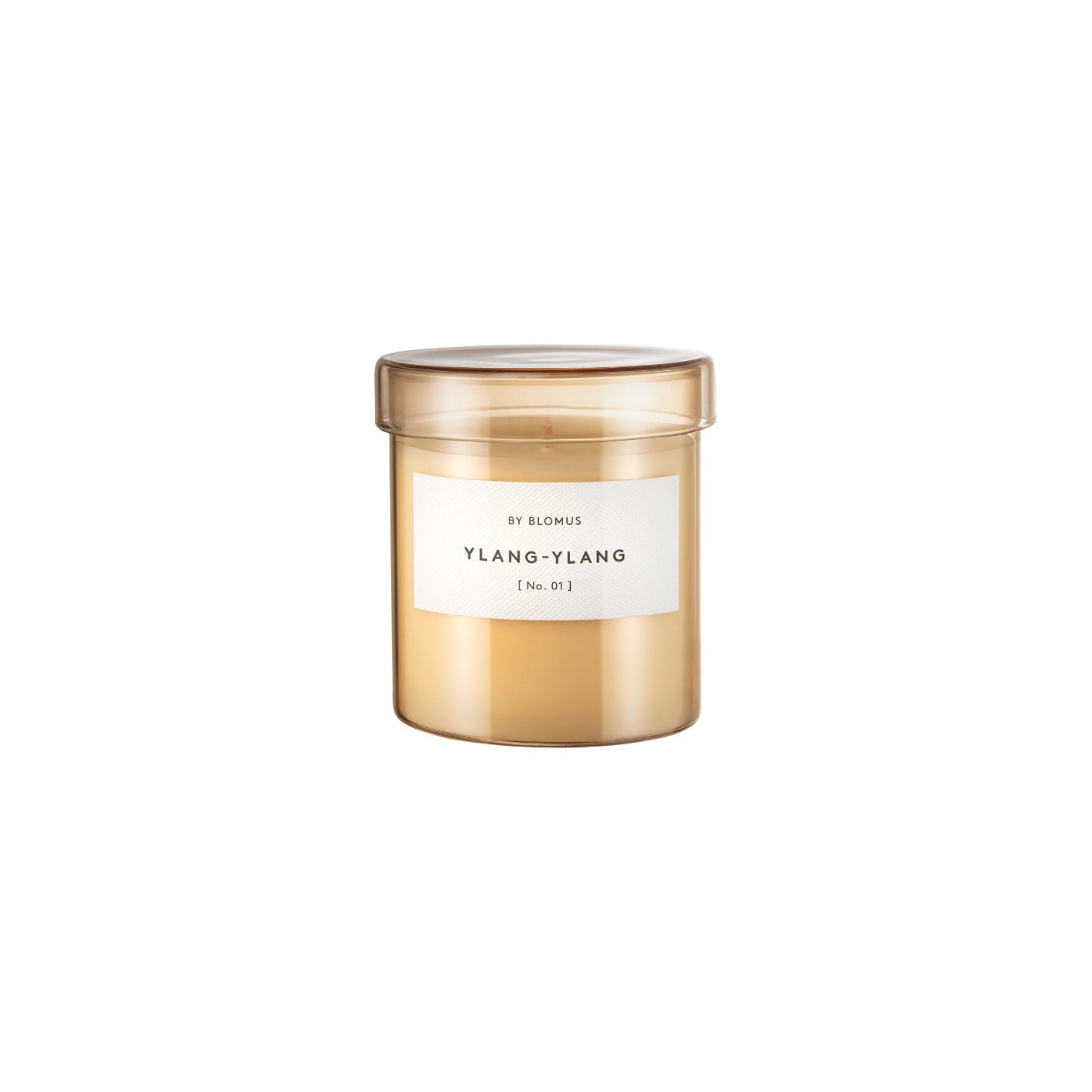blomus VALOA Large Scented Jar Candle with Glass Container and Wood Lid - Soy Wax and Natural Oil Fragrance
