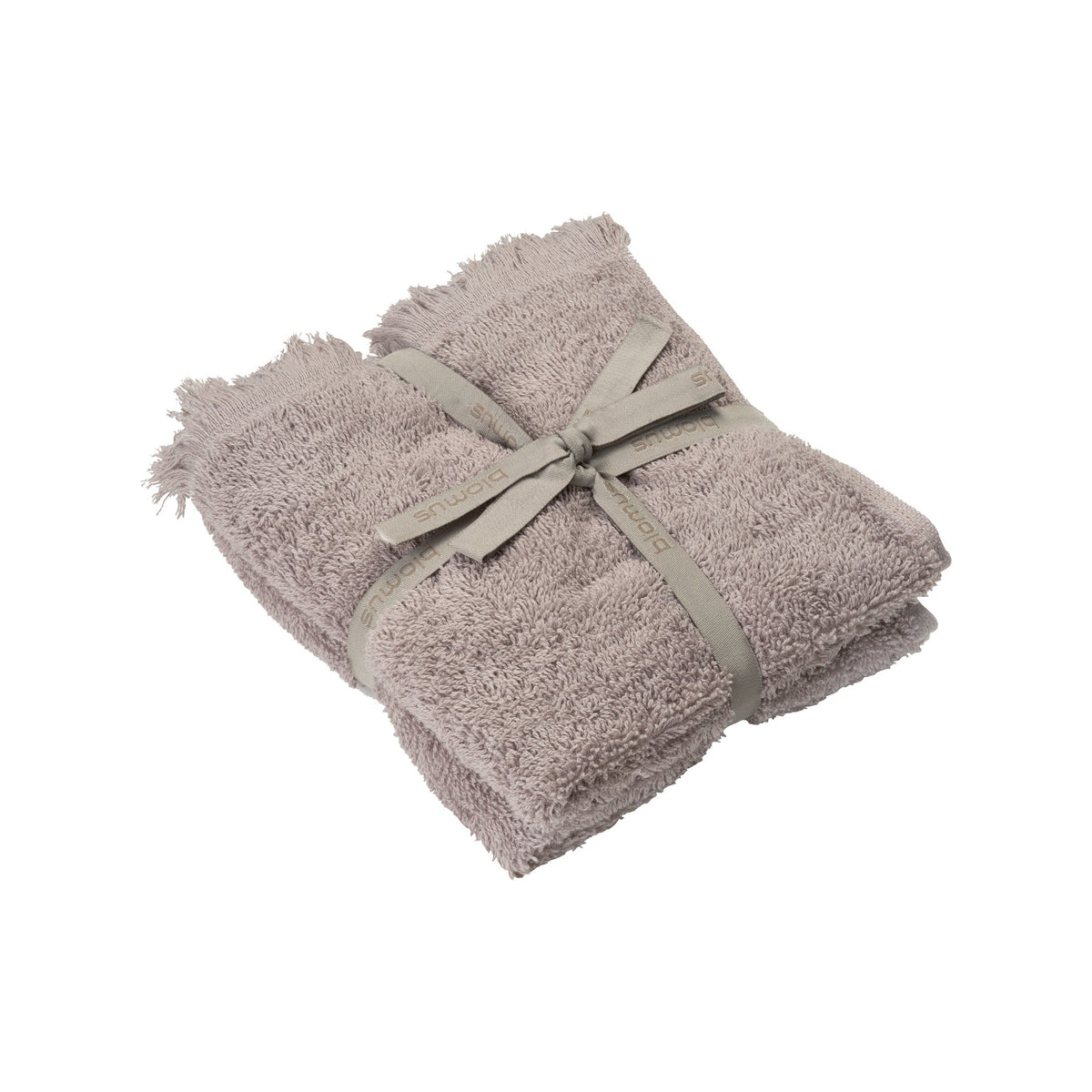 Blomus Riva Organic Terry Cloth Hand Towels Set of 2