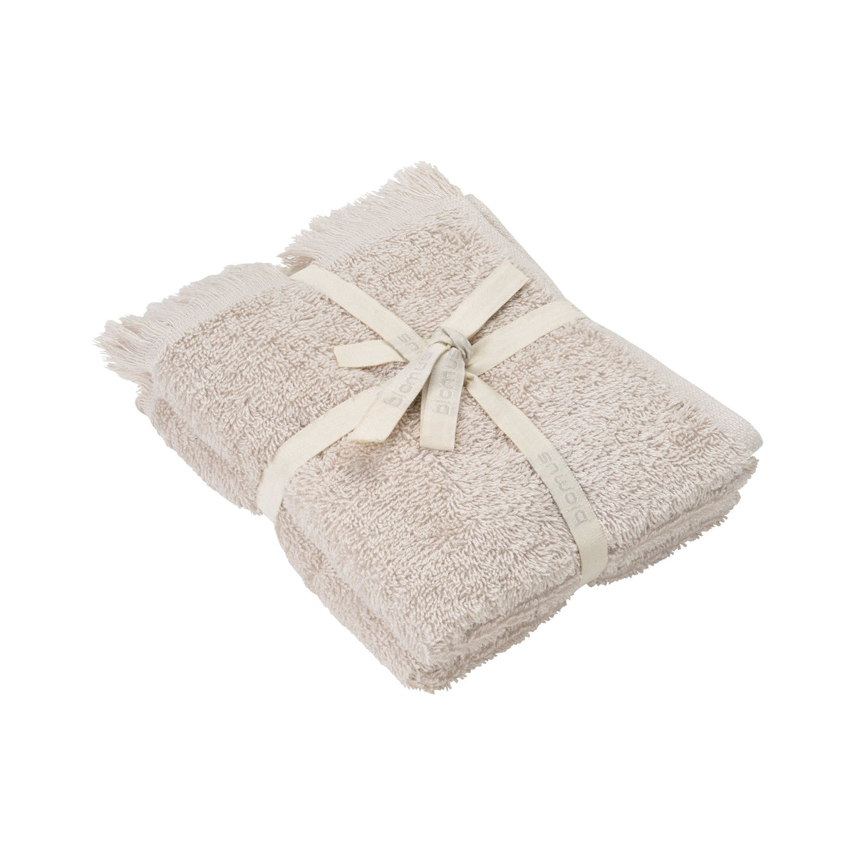 Blomus Riva Organic Terry Cloth Hand Towels Set of 2