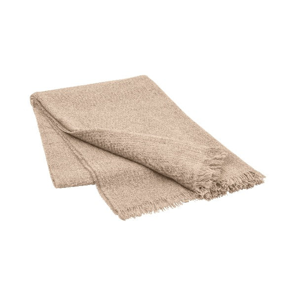 Beige discount wool throw