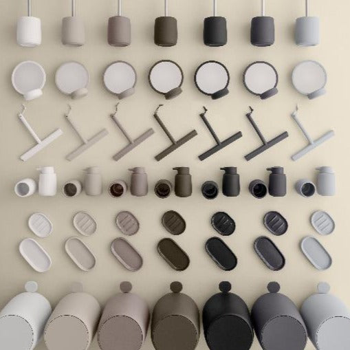 entire line of blomus SONO bathroom accessories