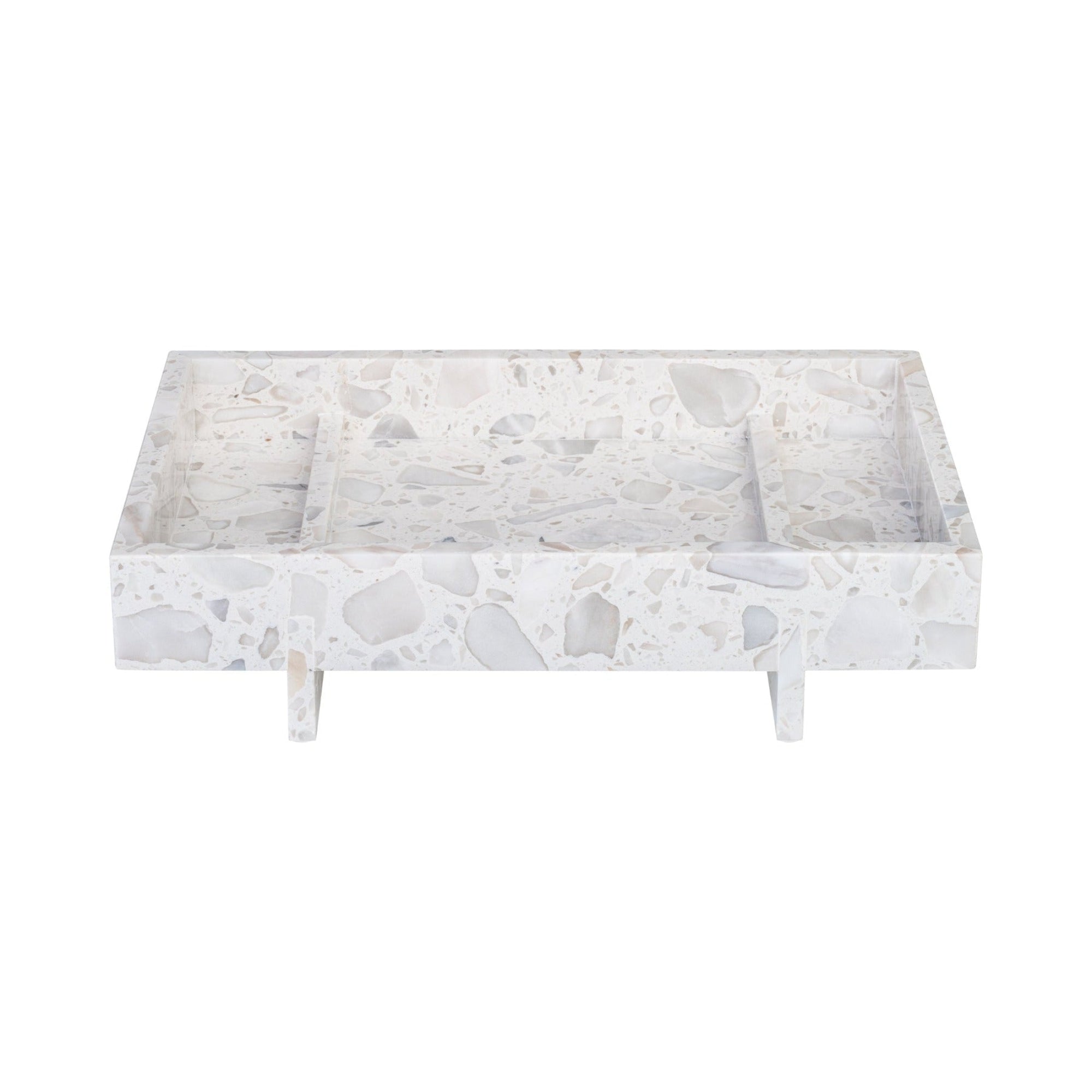 blomus ABENTO Japanese Inspired Marble Tray for Organization or Decoration