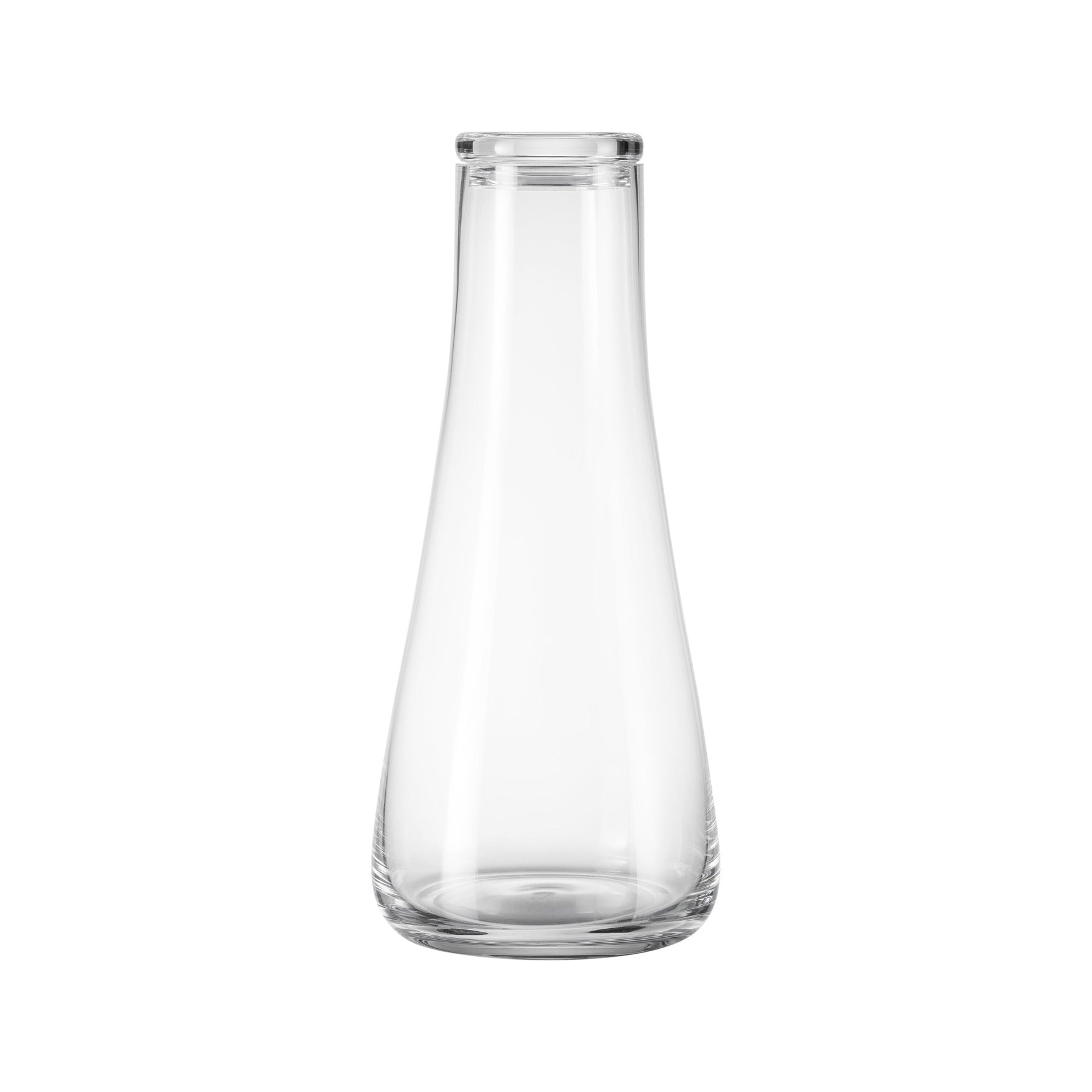 blomus BELO Blown Glass Water Carafe with Lid – Modern Clear Glass Water Pitcher