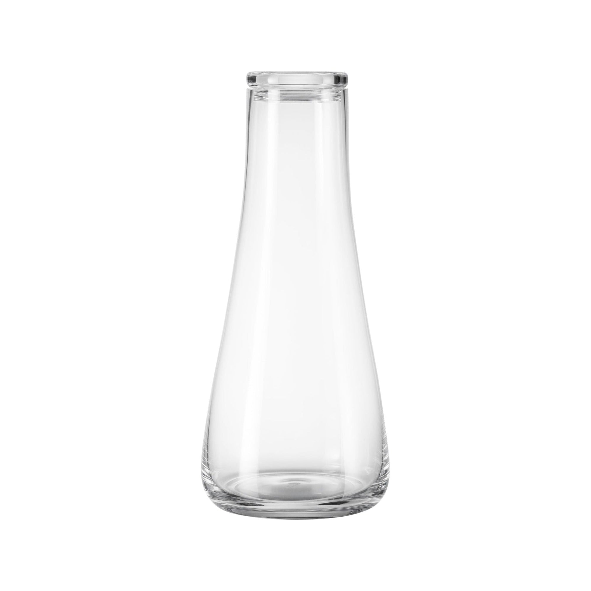 blomus BELO Blown Glass Water Carafe with Lid – Modern Clear Glass Water Pitcher
