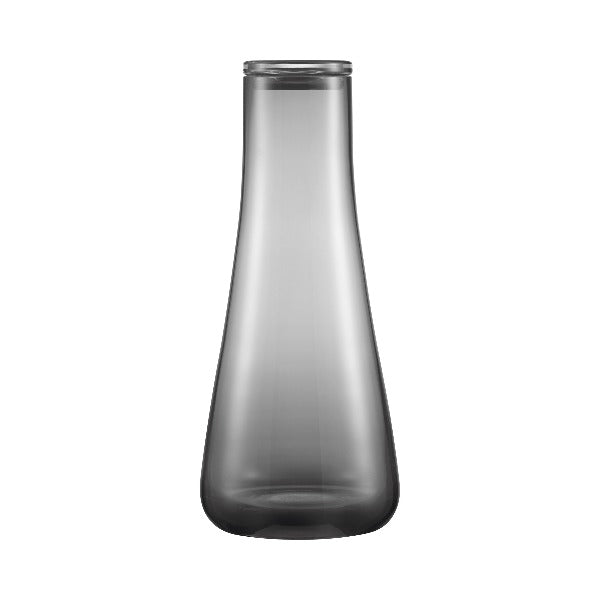 blomus BELO Hand Blown Glass Water Carafe with Lid – Modern Colored Glass Water Pitcher