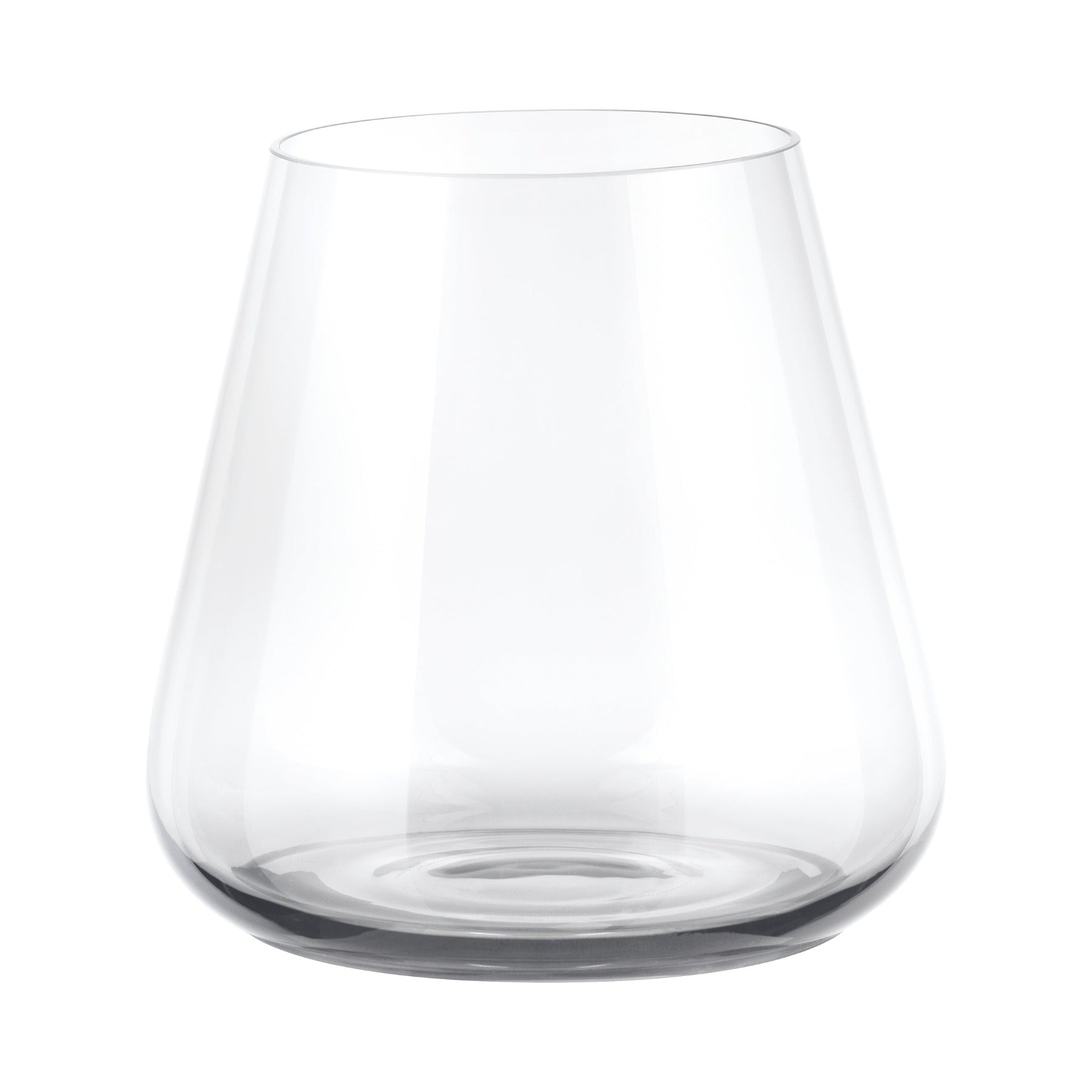 blomus BELO Hand Blown Tumbler or Stemless Wine Glass - Clear Tapered Tulip Shape - 4 pieces