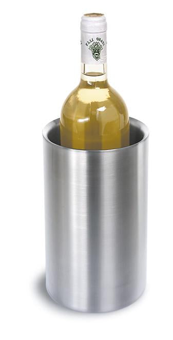blomus EASY Wine Bottle Cooler with Double Wall Insulation – Modern Stainless Steel Wine Chiller for Standard Bottles