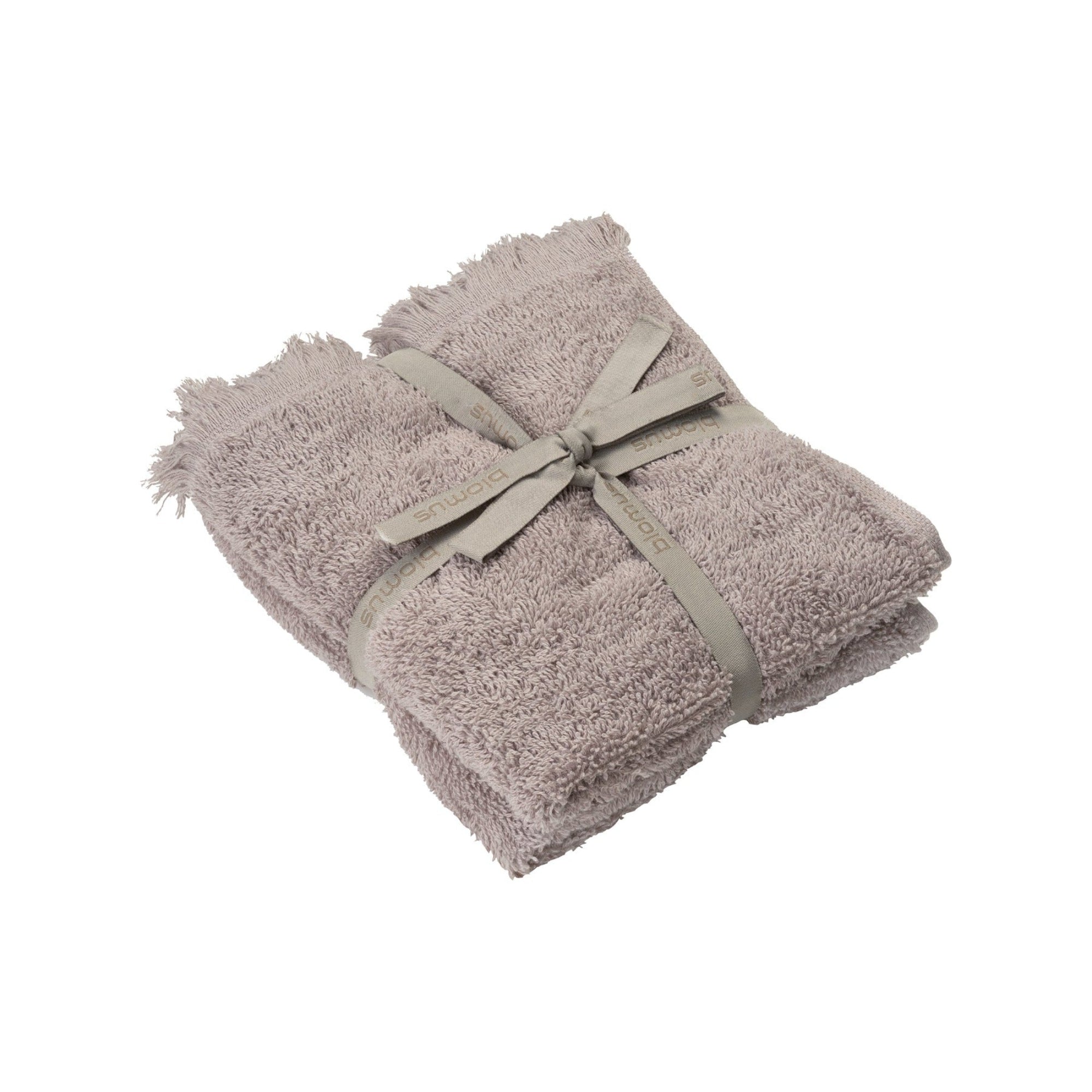FRINO Fringed Terrycloth Organic Cotton Hand Towel 12 x 20 - OEKO-TEX