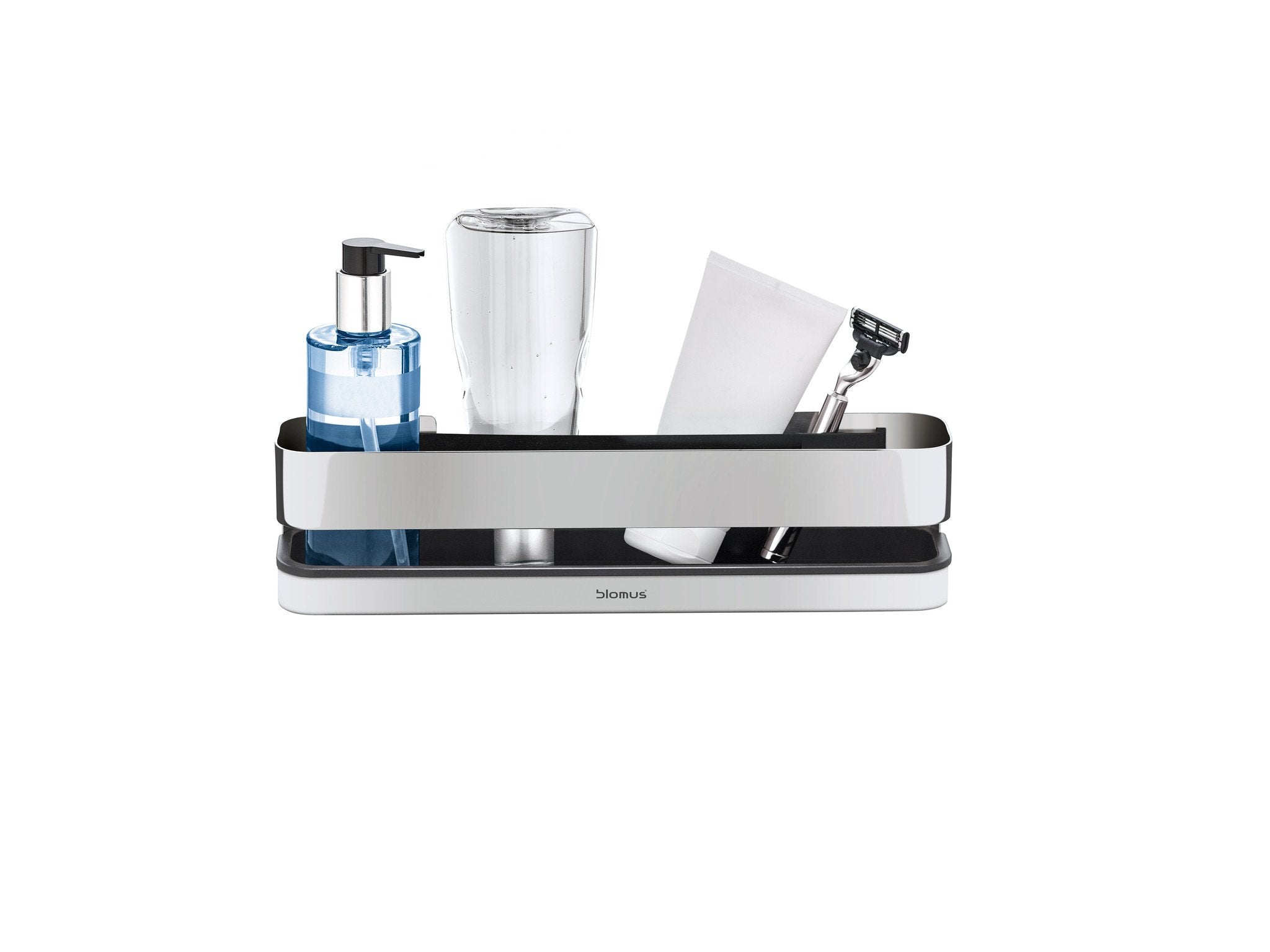 blomus NEXIO Shower Shelf Shampoo and Bottle Holder - Large - Polished Stainless