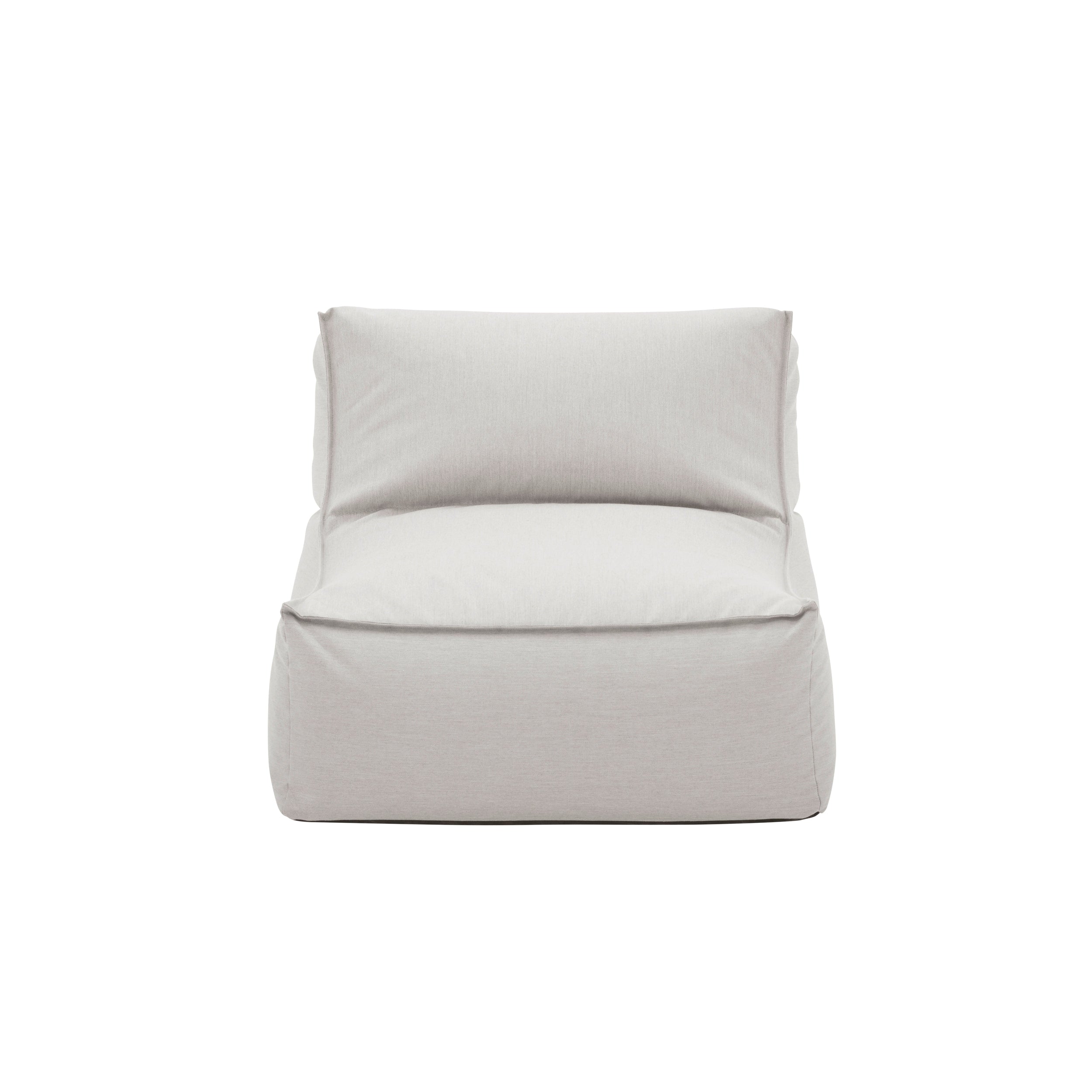 Light gray cushion on a white background
