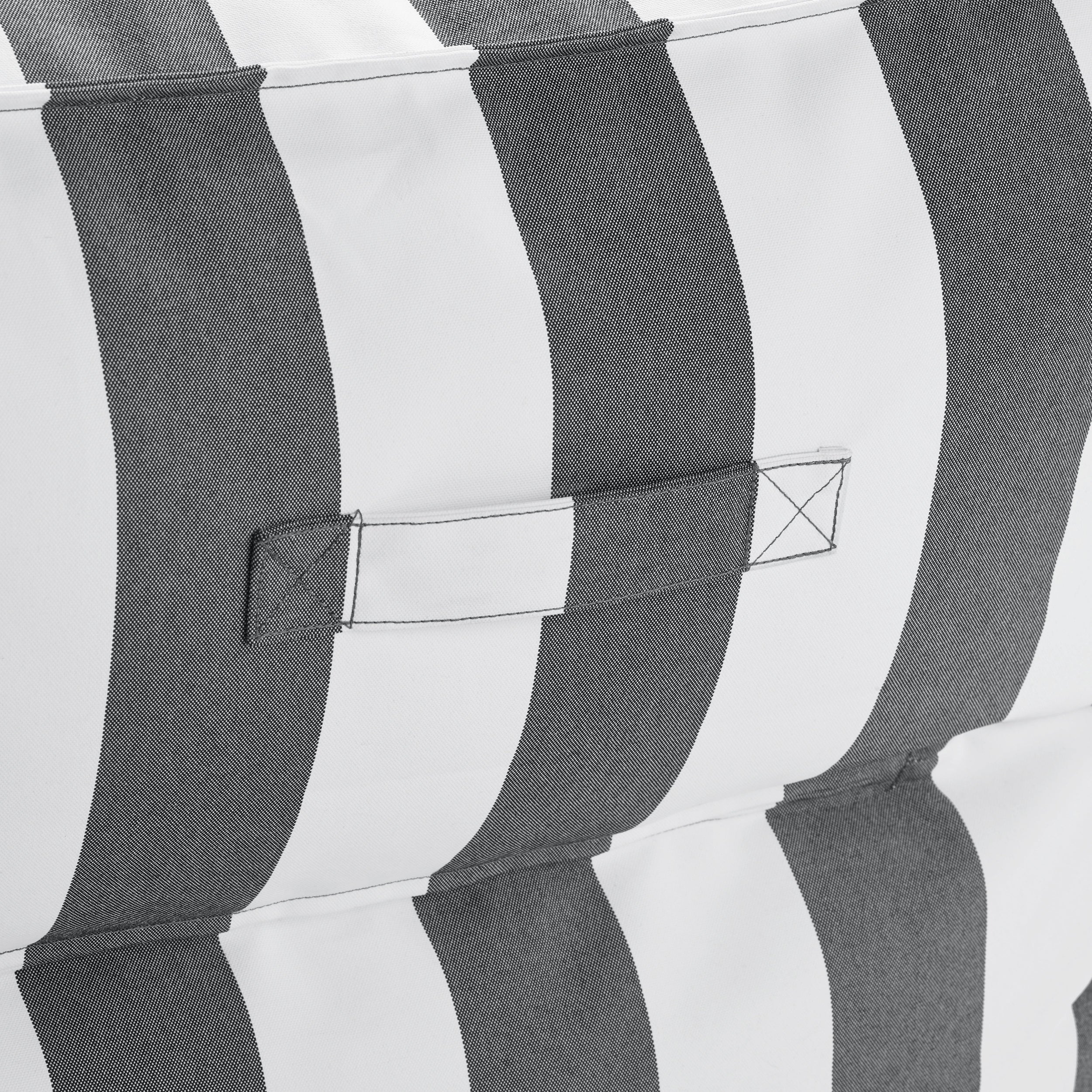 Stay Striped Lounger Chair showing the handle on the back of the chair