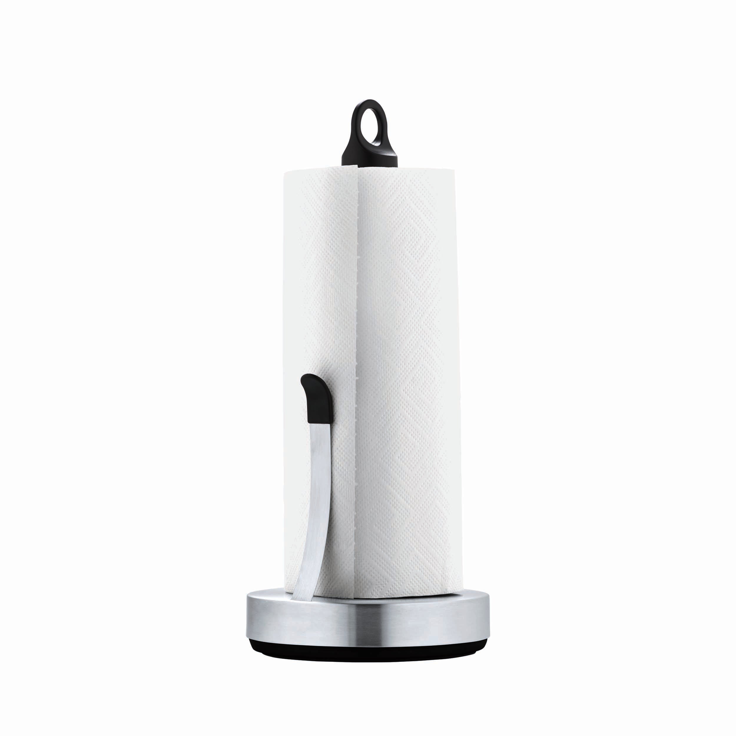 blomus LOOP Paper Towel Holder – Modern Stainless Steel Kitchen Countertop Holder with Weighted Base