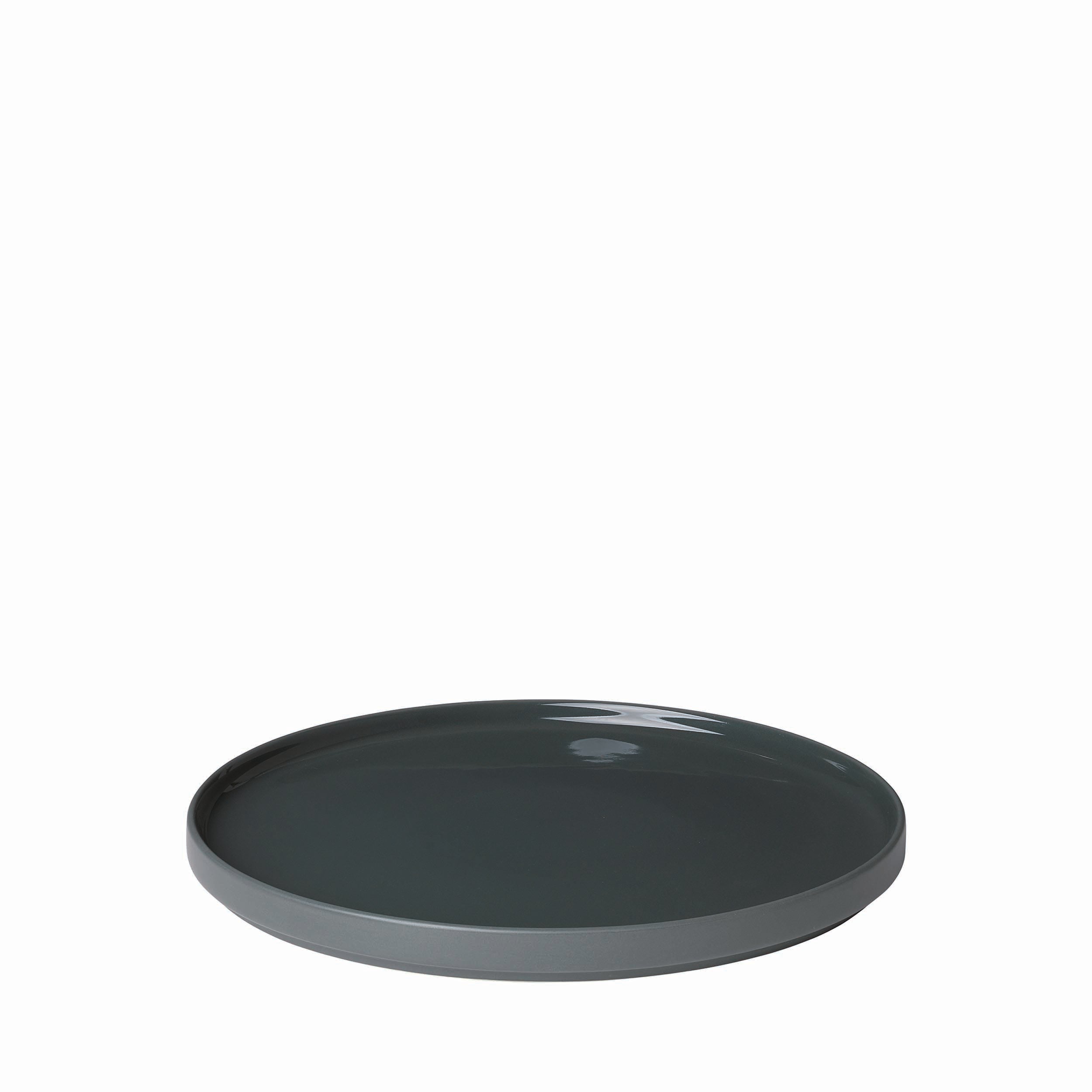 blomus PILAR Modern Stoneware Plates Sets of 4 - Dinner Plate, Side Plate, or Dessert Plate for Kitchen or Fine Formal Dining