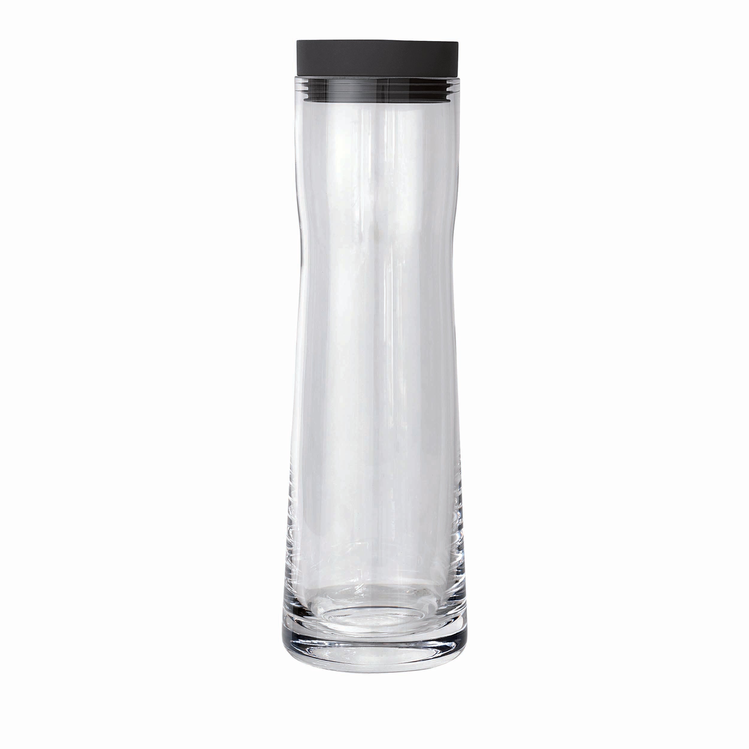 blomus SPLASH Glass Water Carafe with Silicone and Stainless Steel Pourer – Modern Water Pitcher