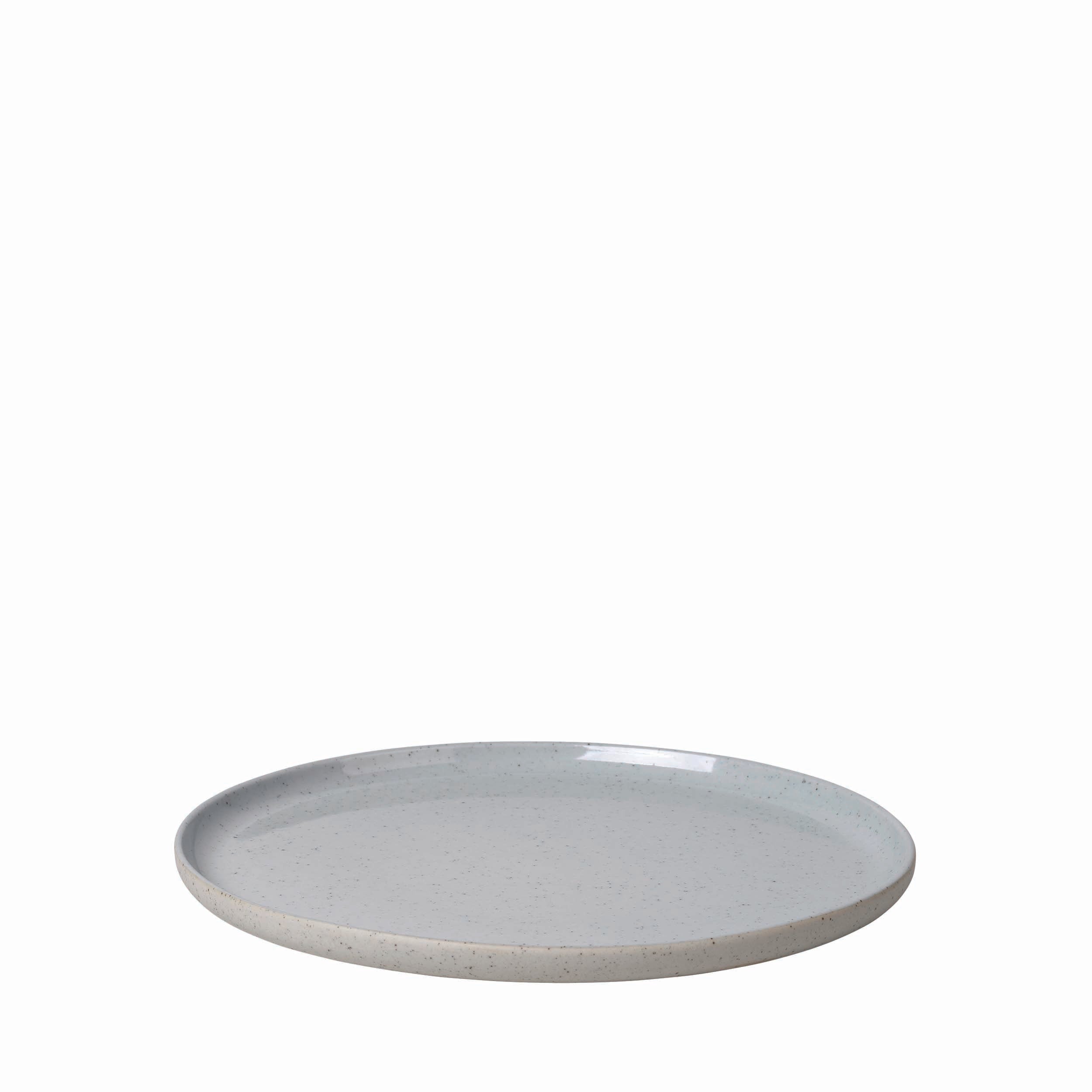 blomus SABLO Scandinavian Stoneware Plates Set of 4 - Dinner Plate, Side Plate or Dessert Plate Organic Dishware