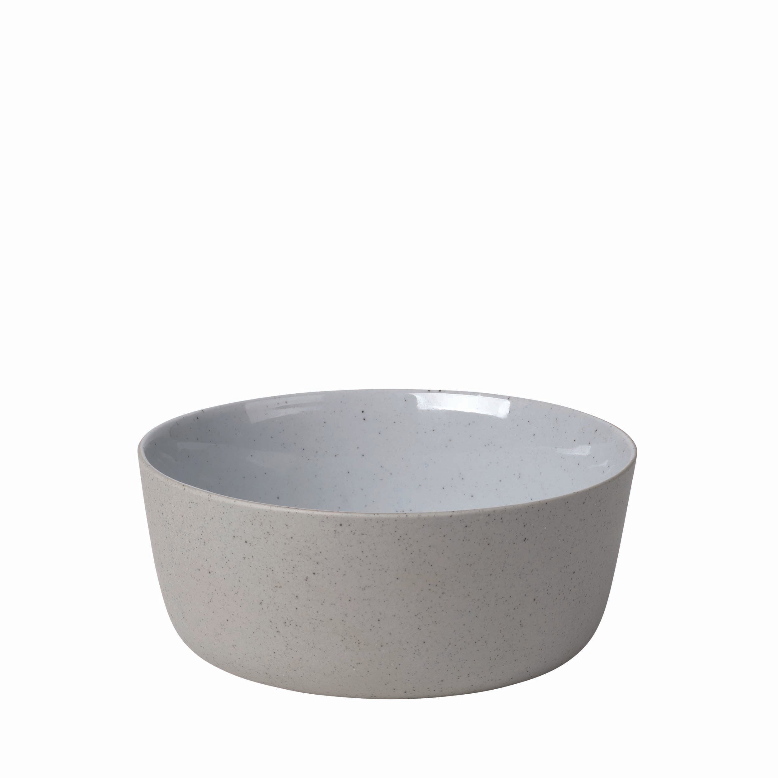 blomus SABLO Scandinavian Stoneware Bowls Set of 4 for Dip, Cereal, Soup, Pasta and Rice Organic Dishware