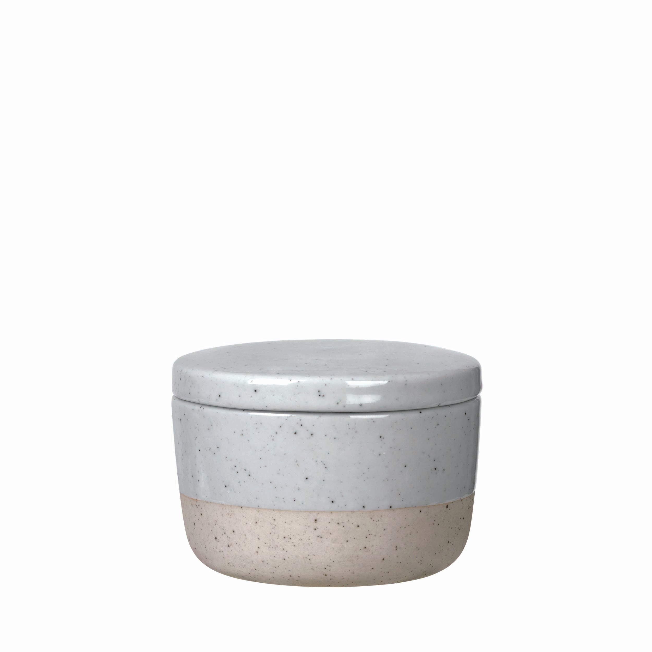blomus SABLO Scandinavian Stoneware Sugar Bowl with Lid - Dishware Coffee and Tea Accessory 