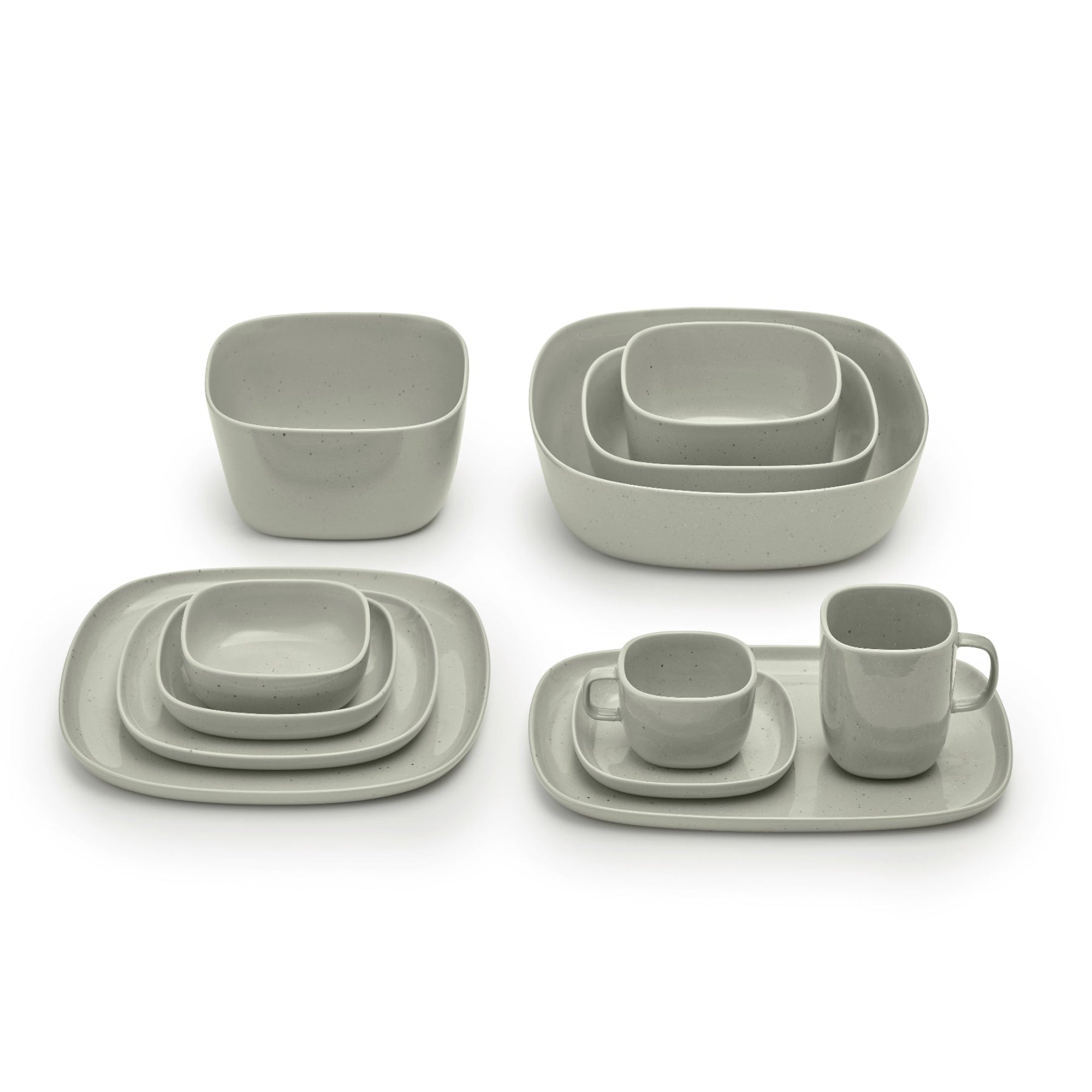 VAHLO Complete Dish Set in Mirage Grey