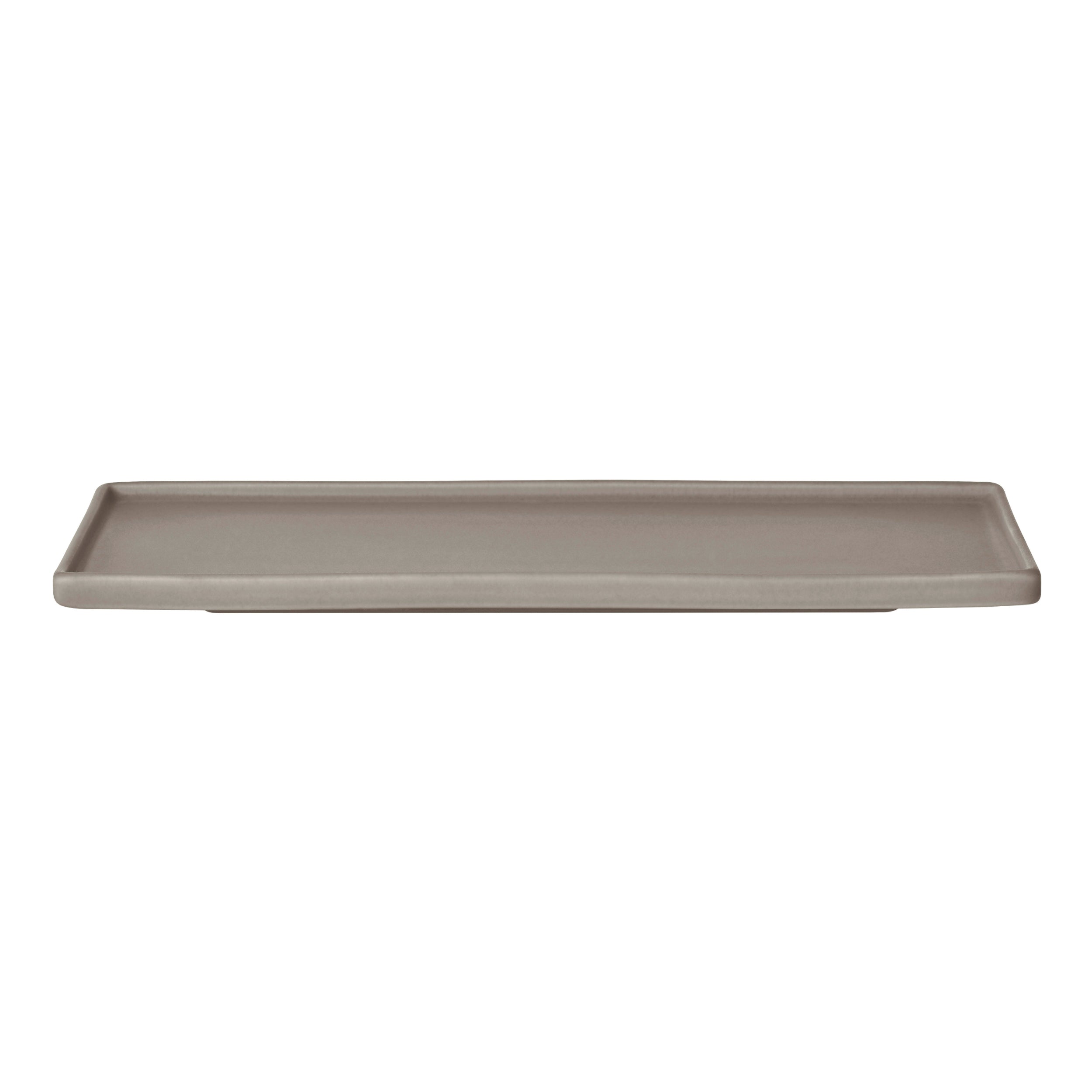 64947 MAKOTO recctangular elephant skin serving plate on a white background