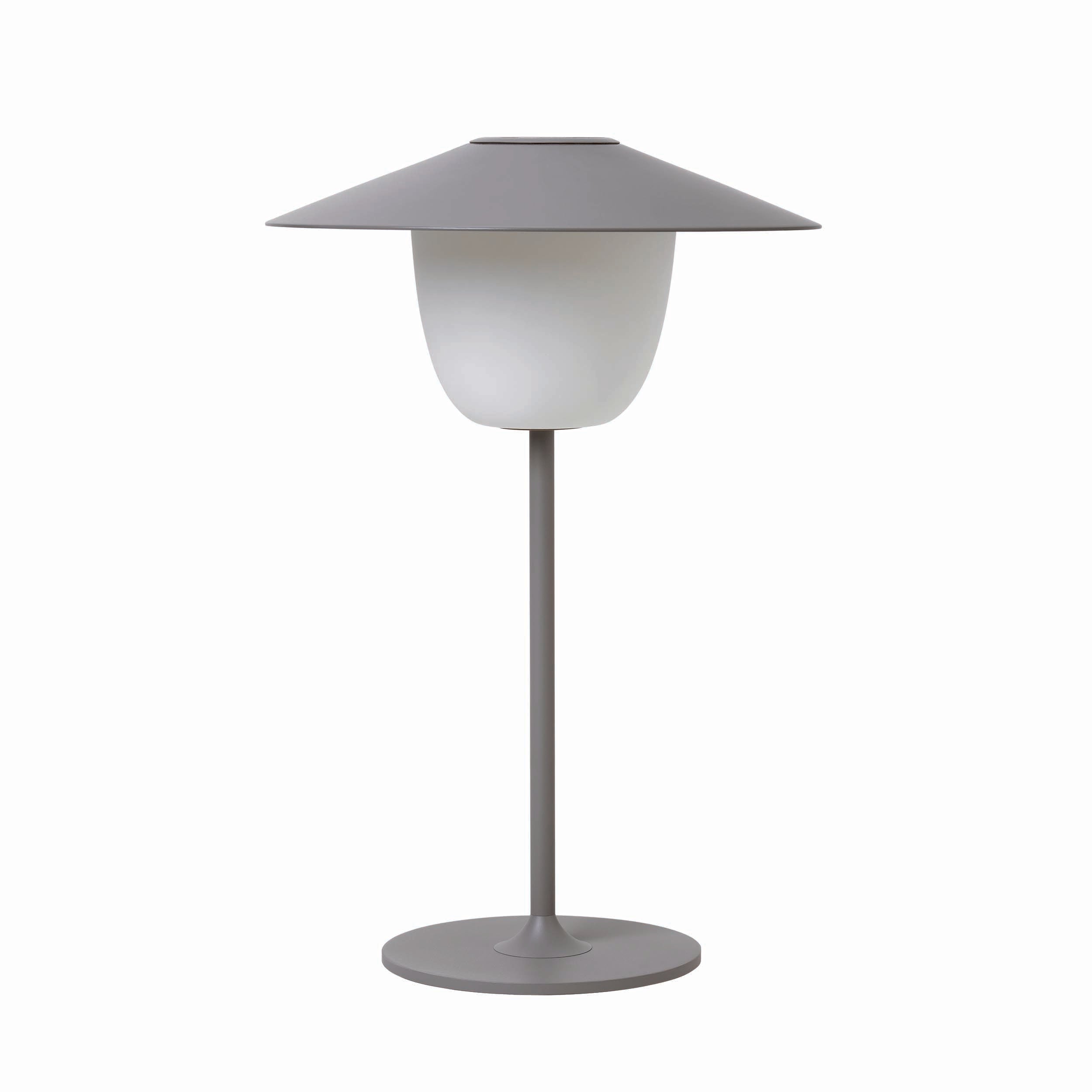 blomus ANI LAMPモバイルLEDランプ USB充電式 グレー ANI Rechargable LED Portable Indoor or Outdoor Lamp 3-in-1 Works as Ta