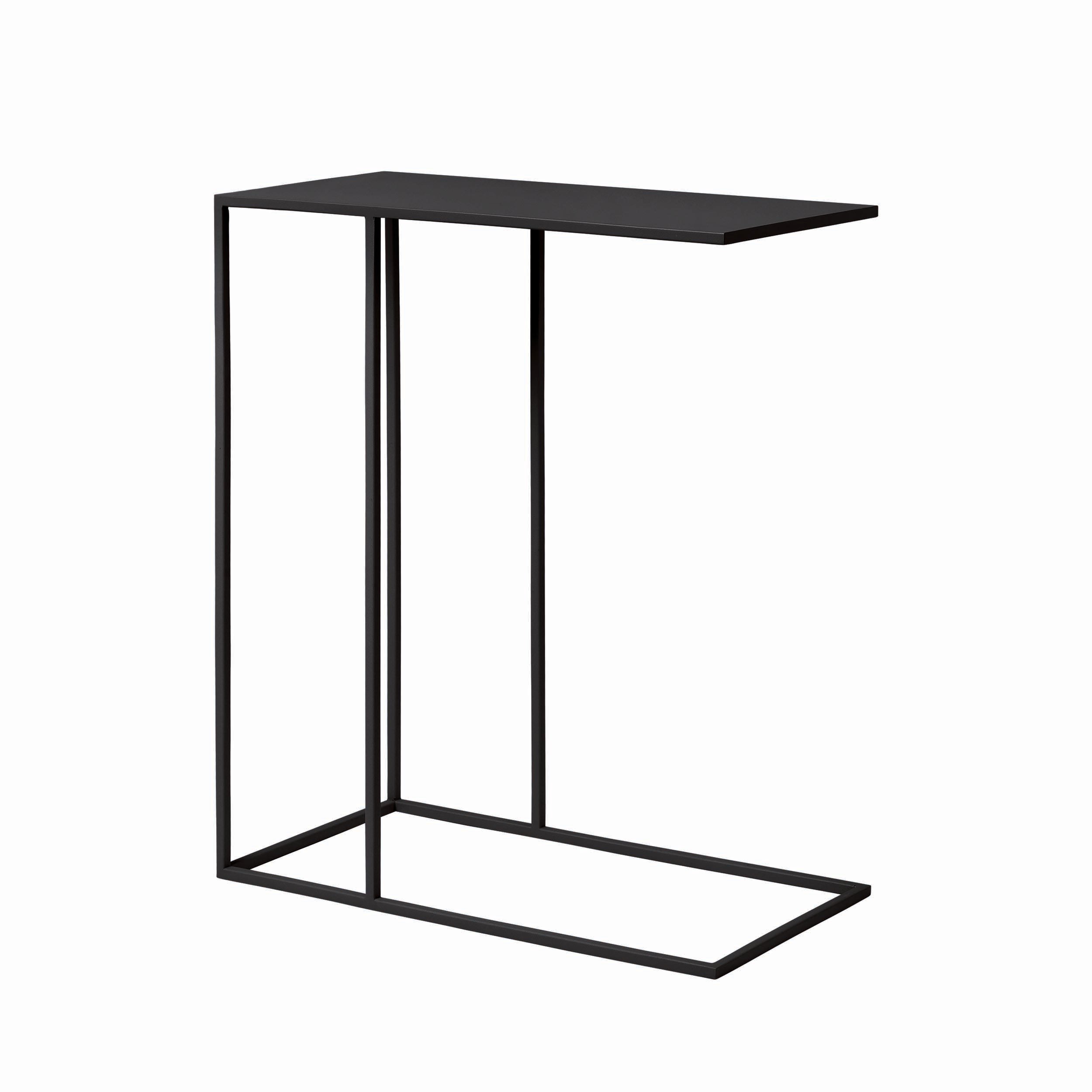 blomus FERA Modern Steel C-Table Slide-Under Sofa Geometric Industrial Style