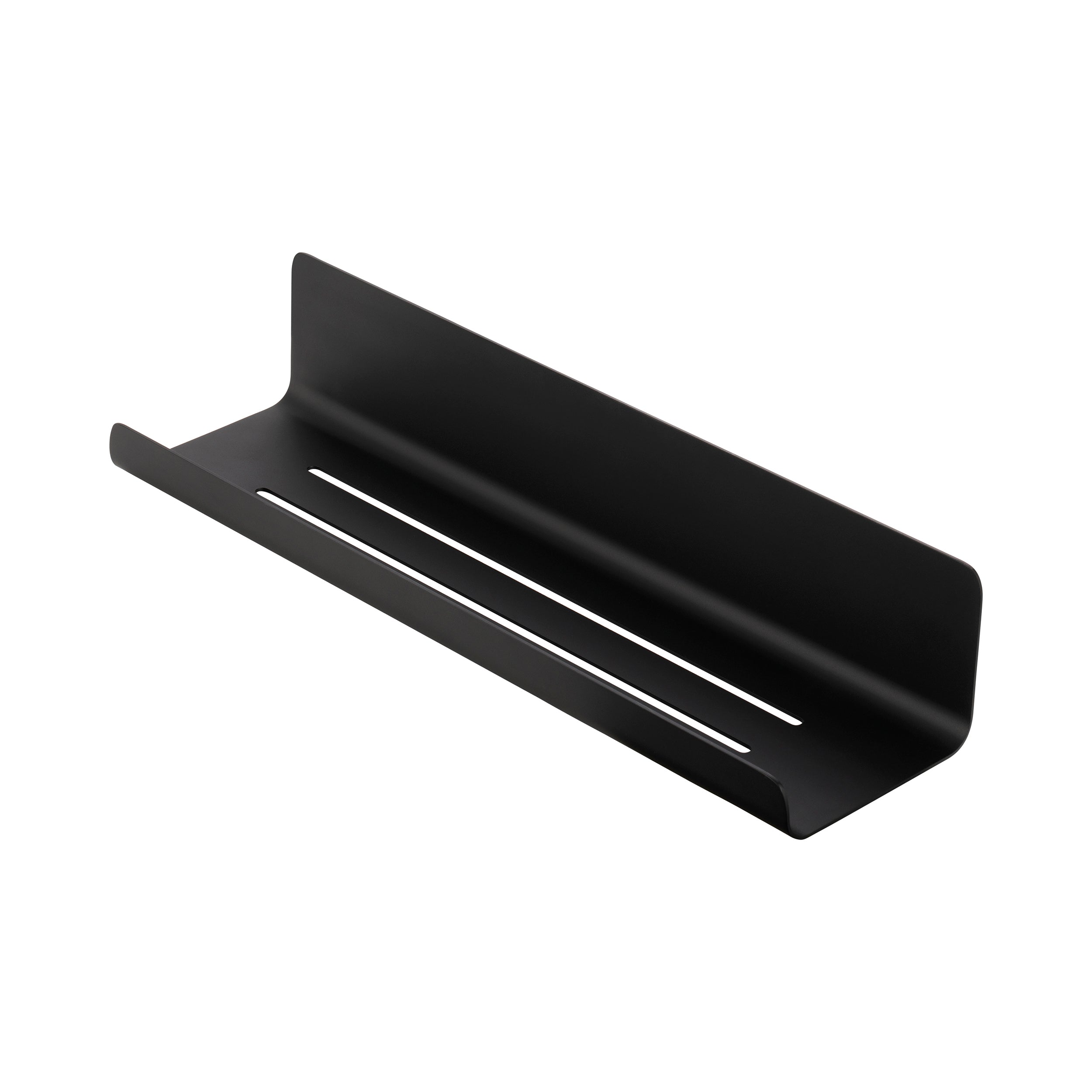 blomus MODO Ti-Coated Stainless Steel Shower Shelf - Industrial Modern Décor Side View