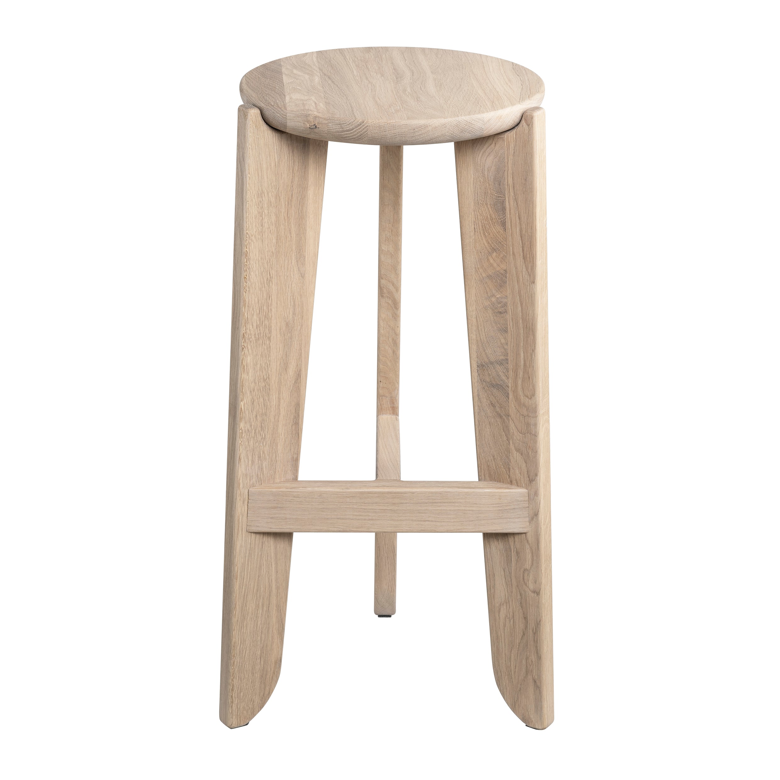 blomus ELI Scandinavian Modern Natural Oak Bar Stool Accent Furnishing - Heirloom Quality 