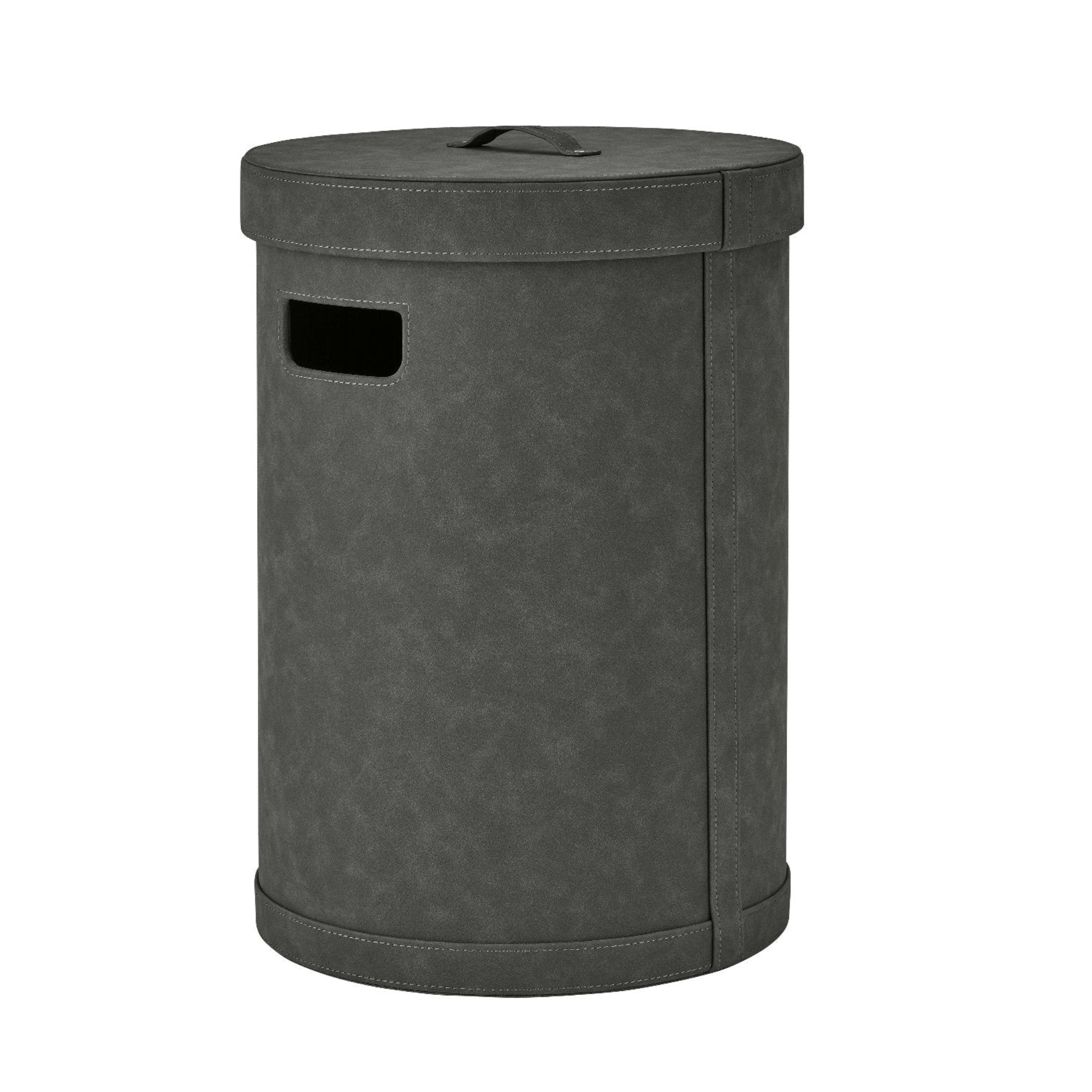 SAHLA Faux Suede Luxury Decorative Storage Bin and Laundry Bin With Li