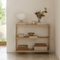 refined minimalist living space with blomus SUKOYA shelves highlighting the chic aesthetic of the room 