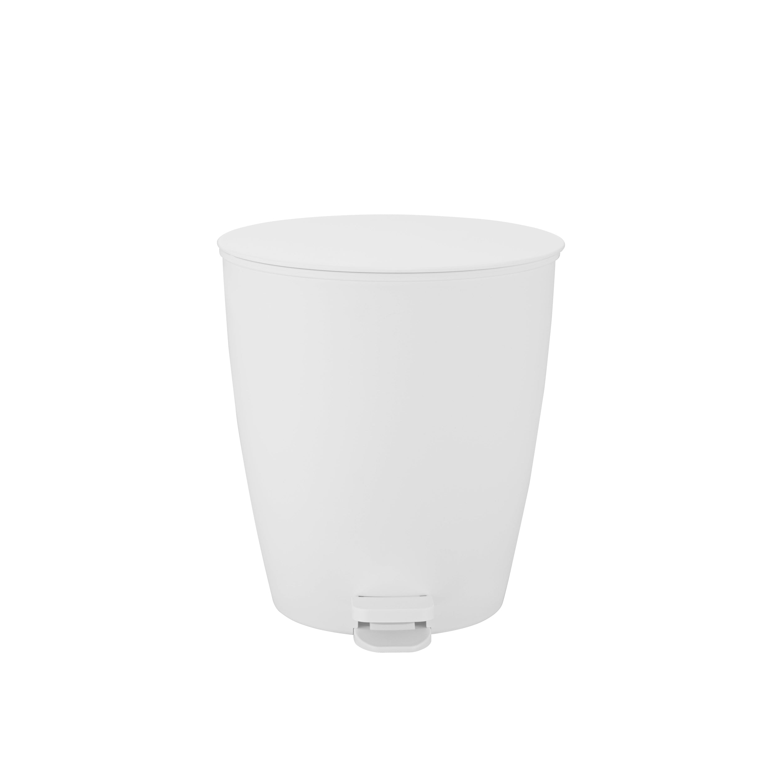 White Pedal Bin on white background
