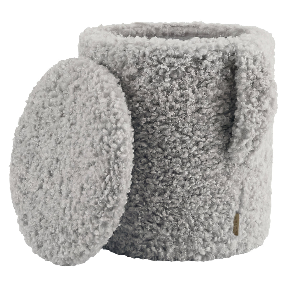 TEDDY pouf or ottoman with the lid removed shown against a plain white background.
