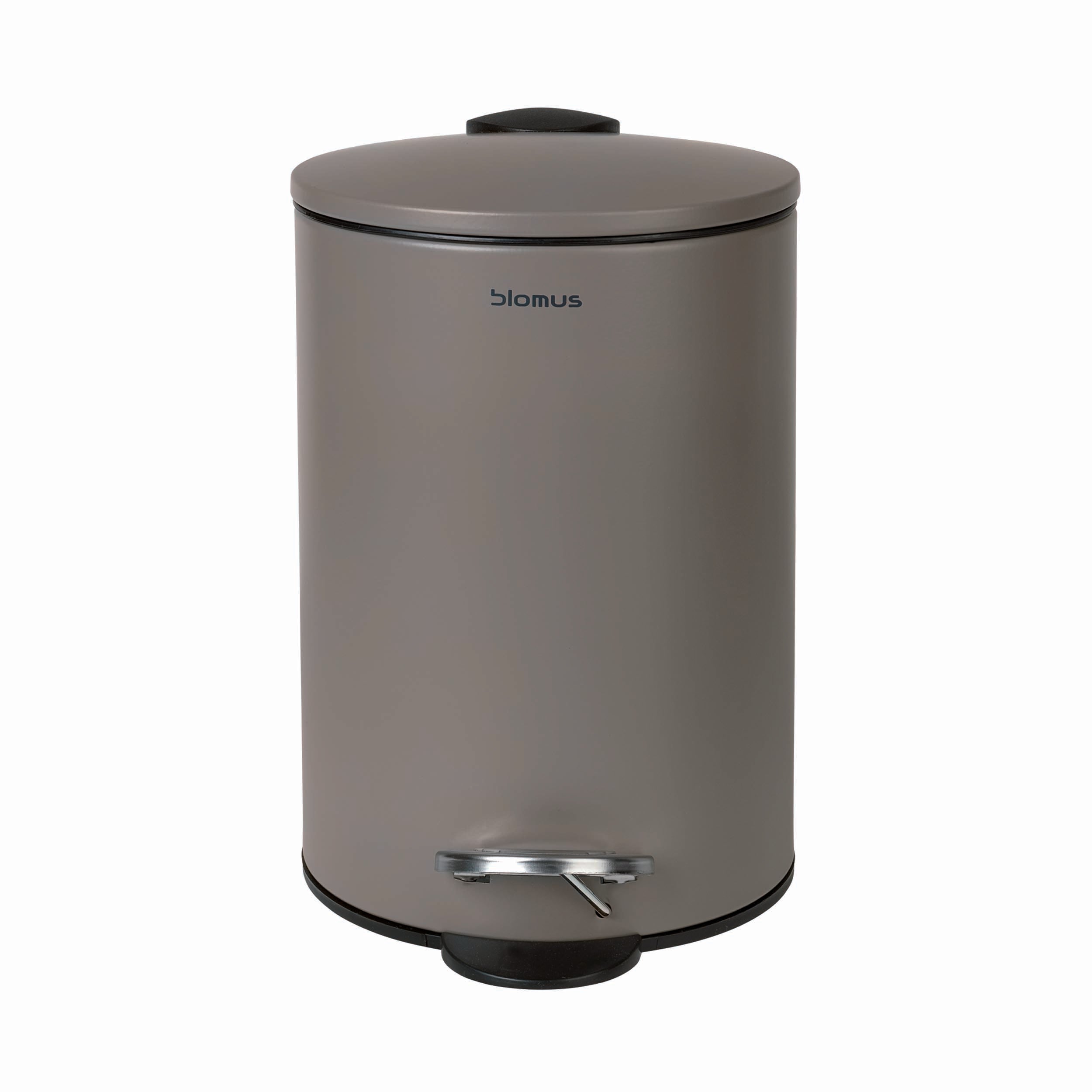 blomus TUBO Wastepaper Basket for Bathroom with Soft Close Lid