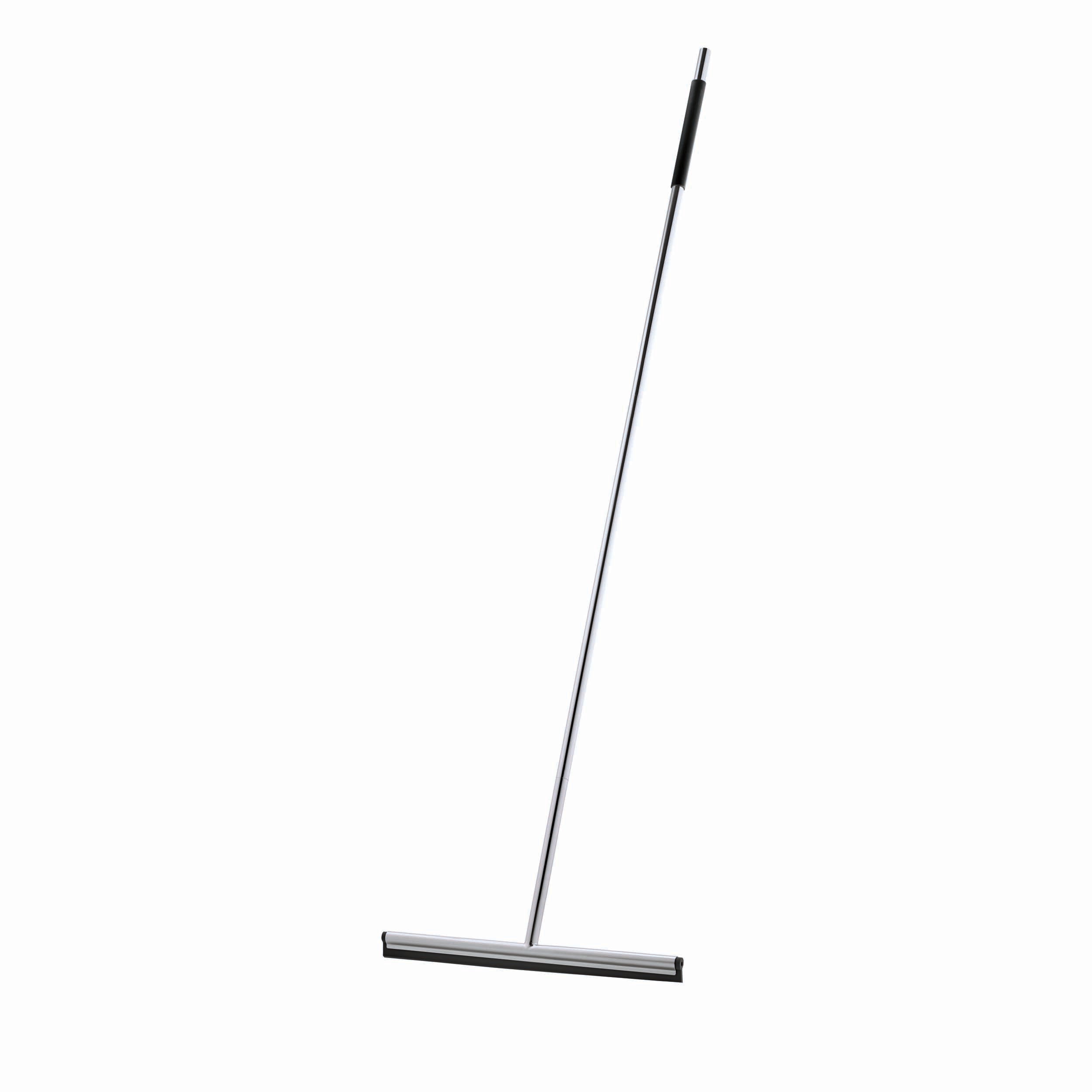 blomus LAVEA Bathroom or Tile Squeegee with Long Handle and Hanger - Stainless Steel and Silicone