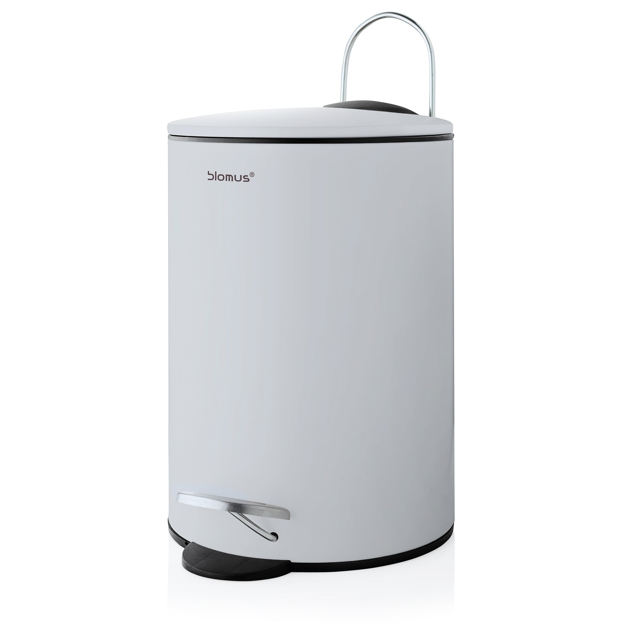blomus TUBO Wastepaper Basket for Bathroom with Soft Close Lid
